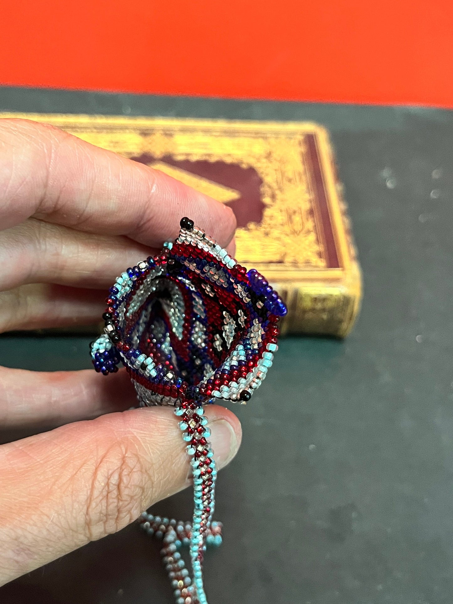 23 inch approx indigenous beaded necklace