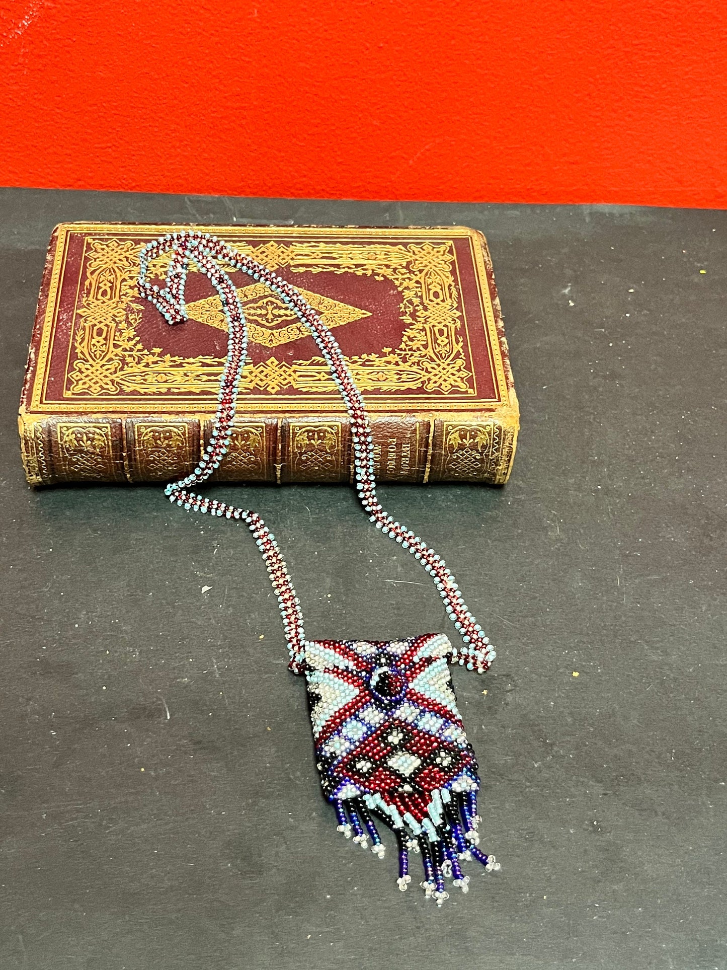 23 inch approx indigenous beaded necklace
