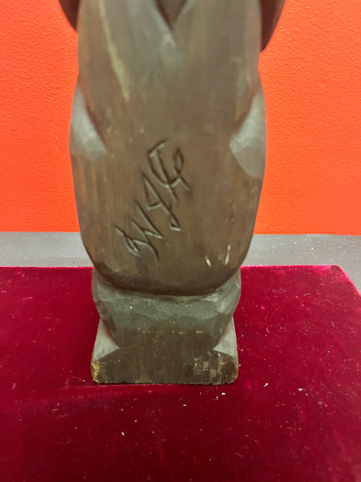 Lovely 13 inch authentic wooden Haida statue  Indigenous first nations artifact - wow