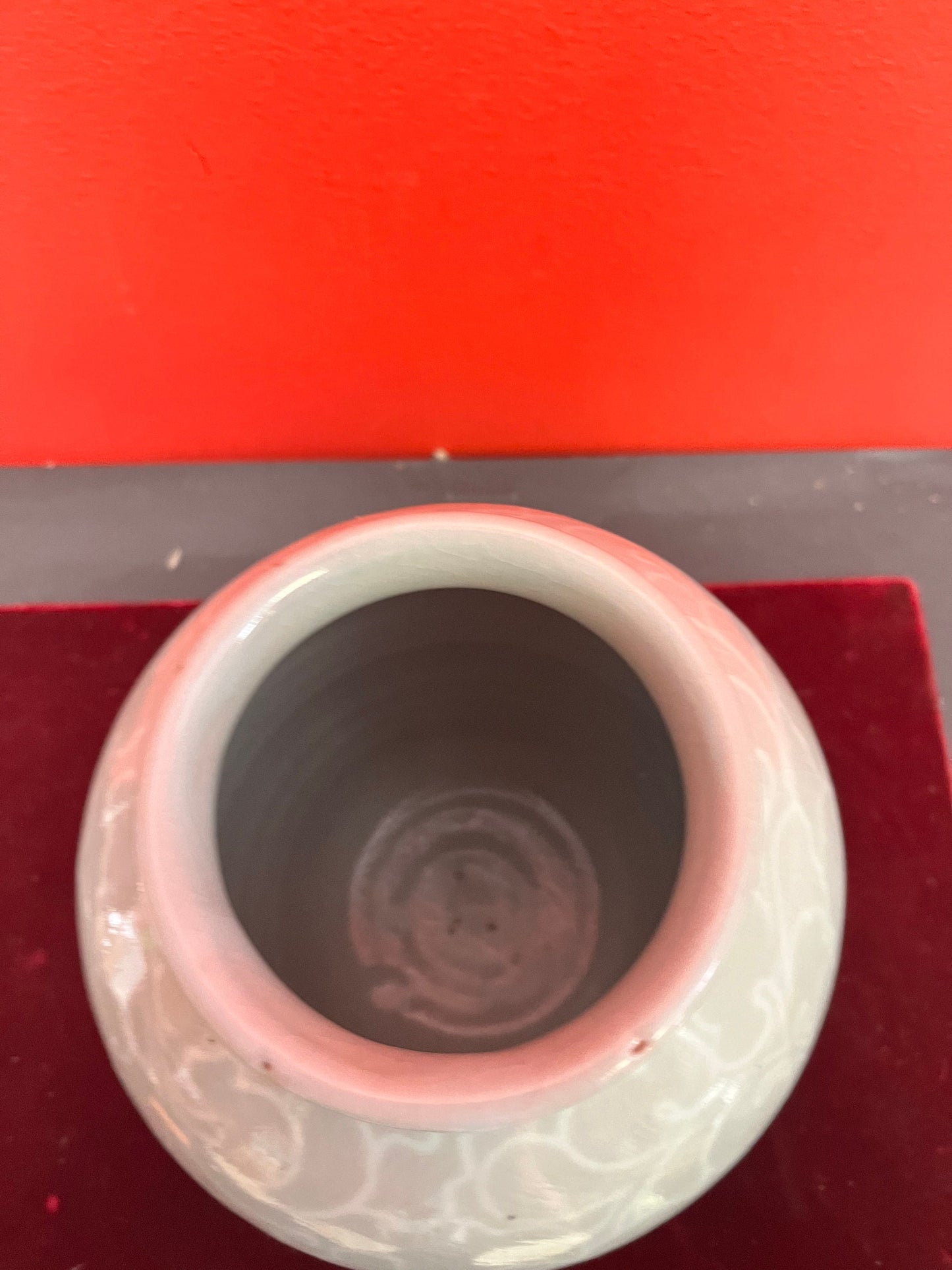 Rare museum quality antique Korean Goreyo celadon 918-1392 CE large vase in mint condition  8 inches tall