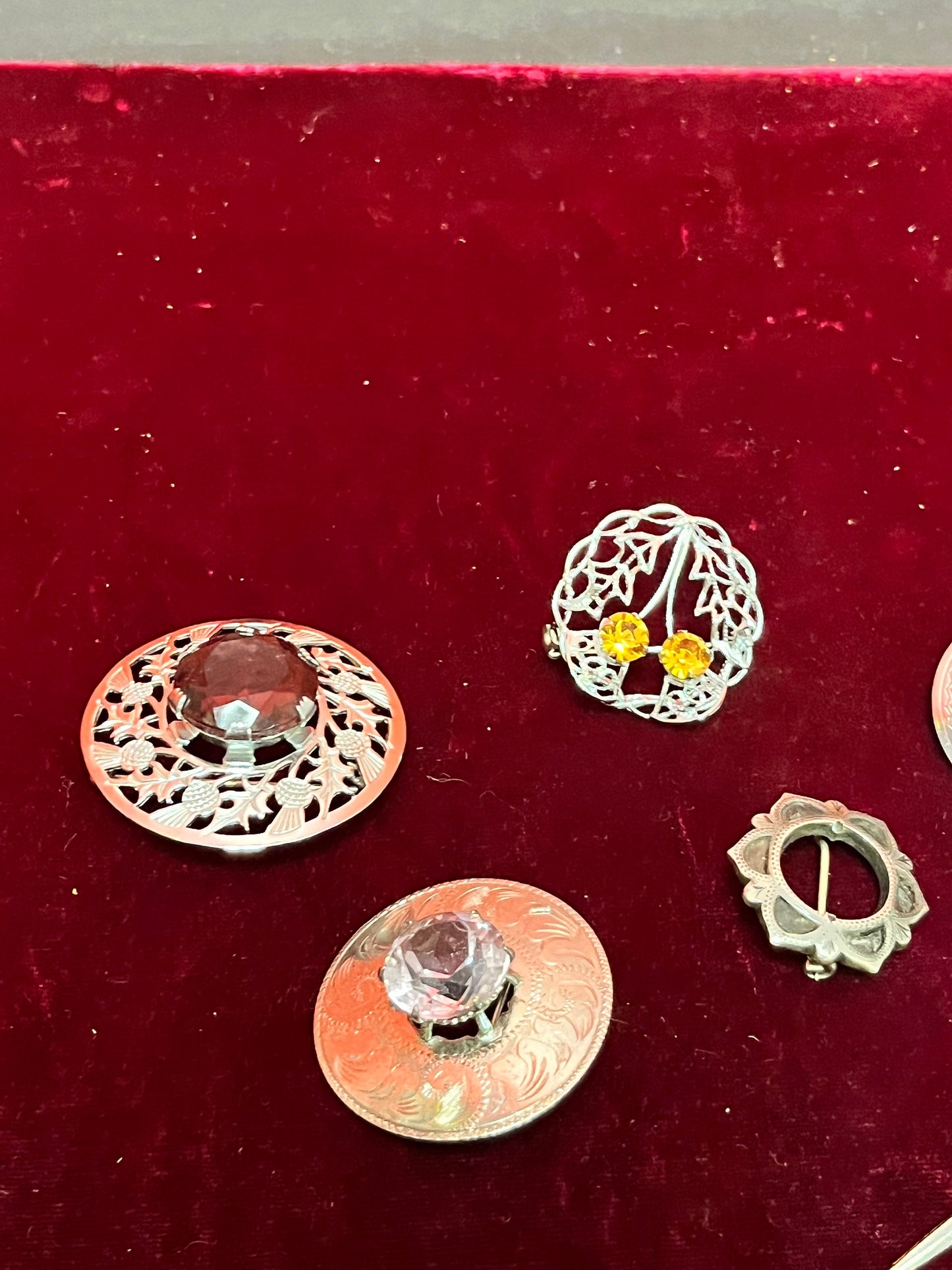Lovely Scottish Celtic silver brooch collection   6 pieces  great for Collector or gifts or resell  wow price