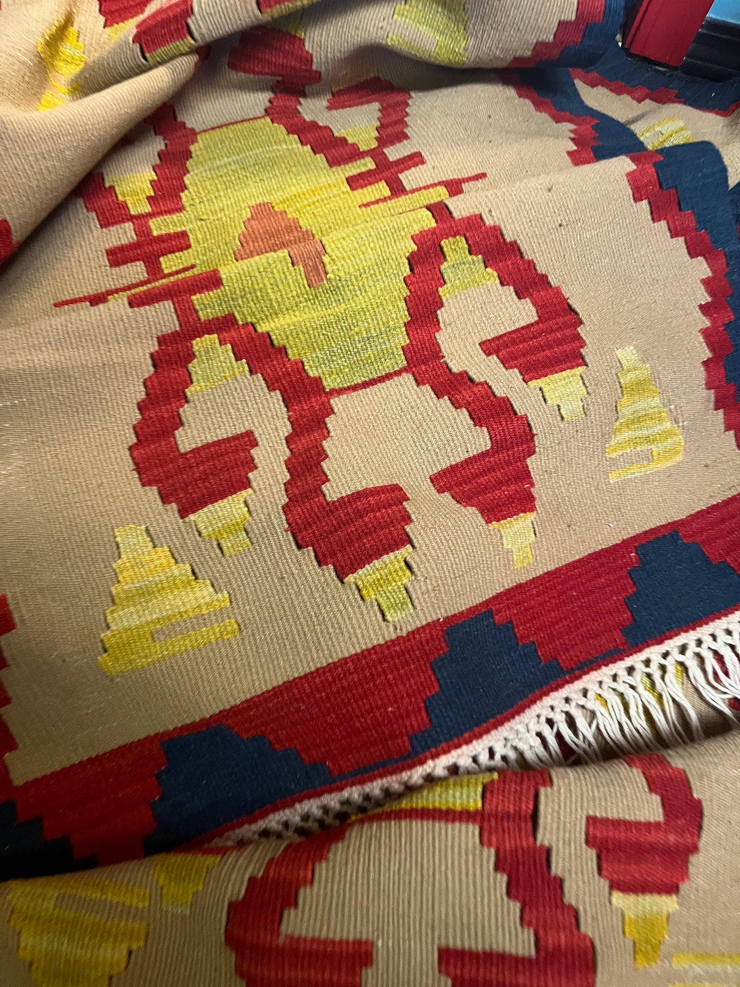 An  A  Absolutely fantastic 16 by 2 foot authentic antique Weston Navajo runner rug  beautiful condition, and truly one of a kind wow