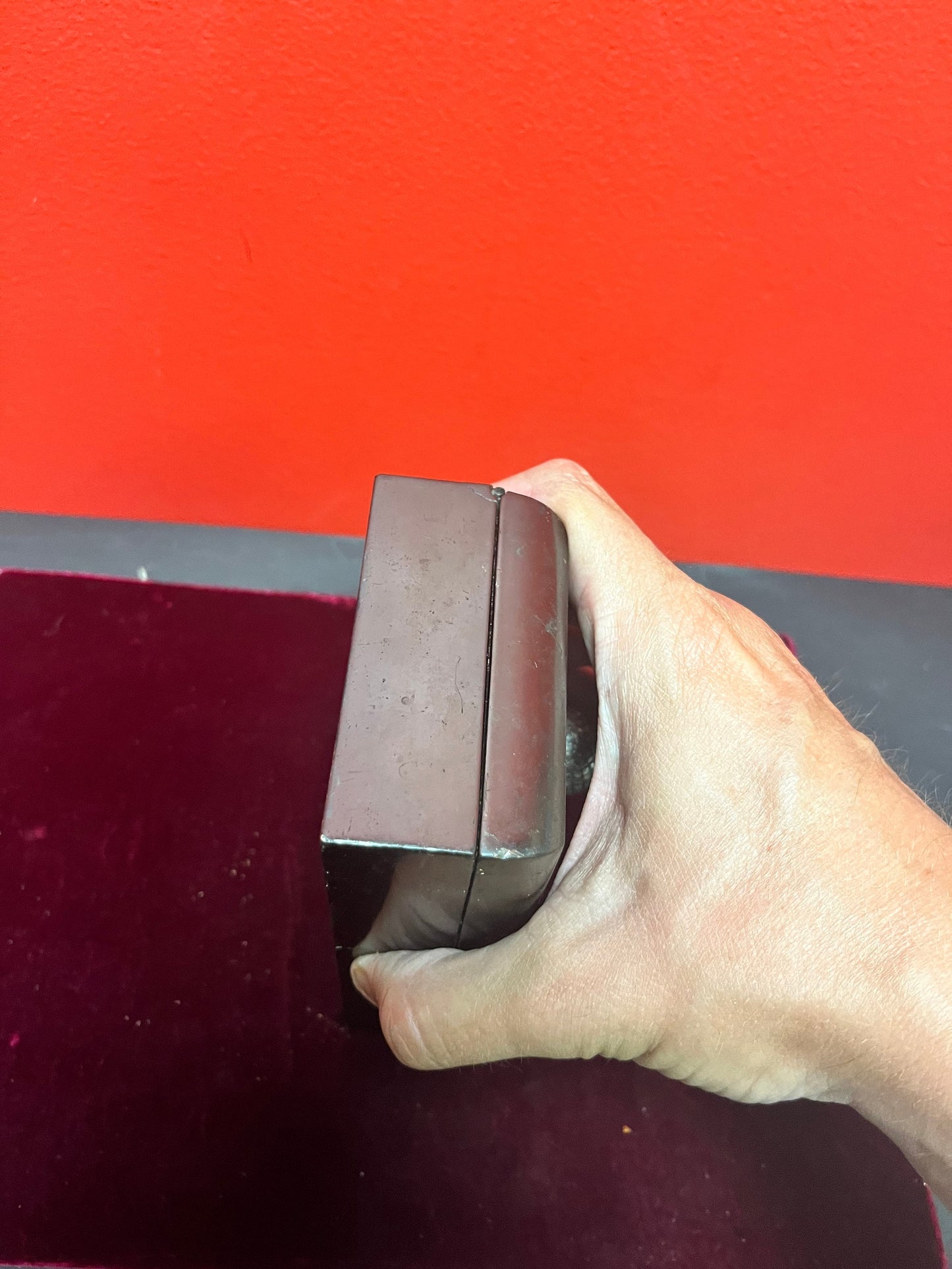 Stunning 6 x 3 x 2 high antique bronze signed Golf box  cigarettes or jewellery  golfers dream gift