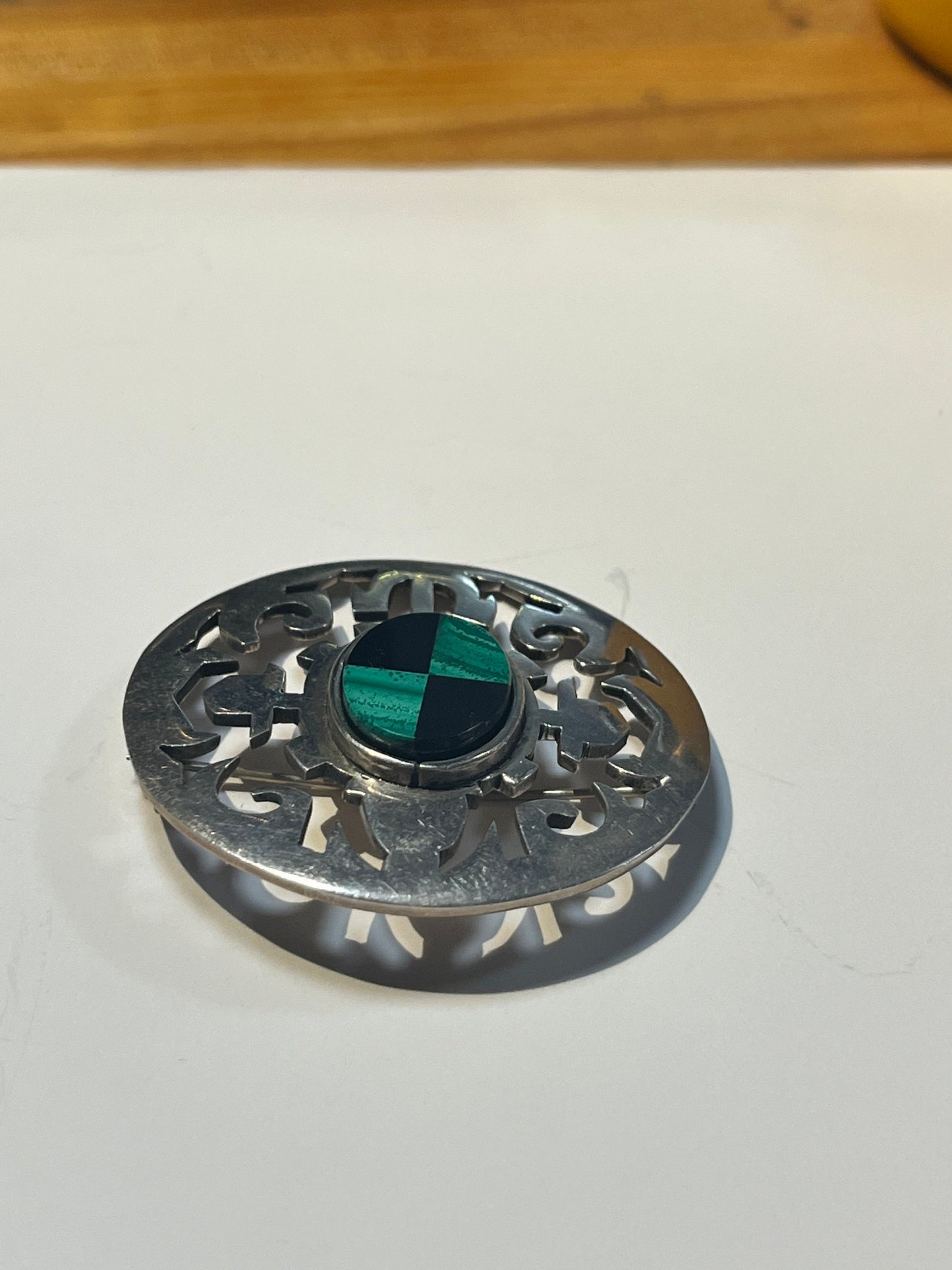 Mexican Sterling 2 inch Stunning brooch