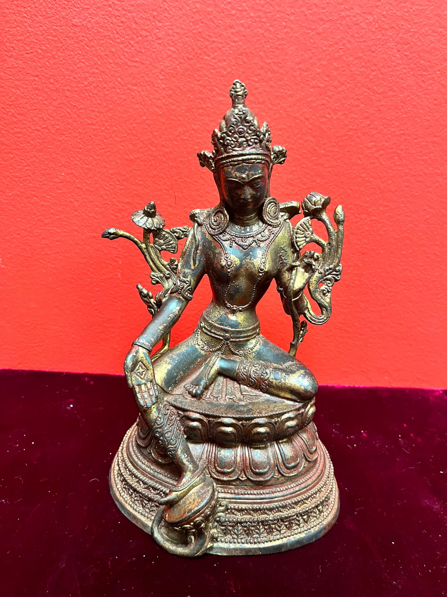 8.5 inch rare museum quality Thai bronze Buddha  wonderful Condition and Patina  Stunning piece  18th century