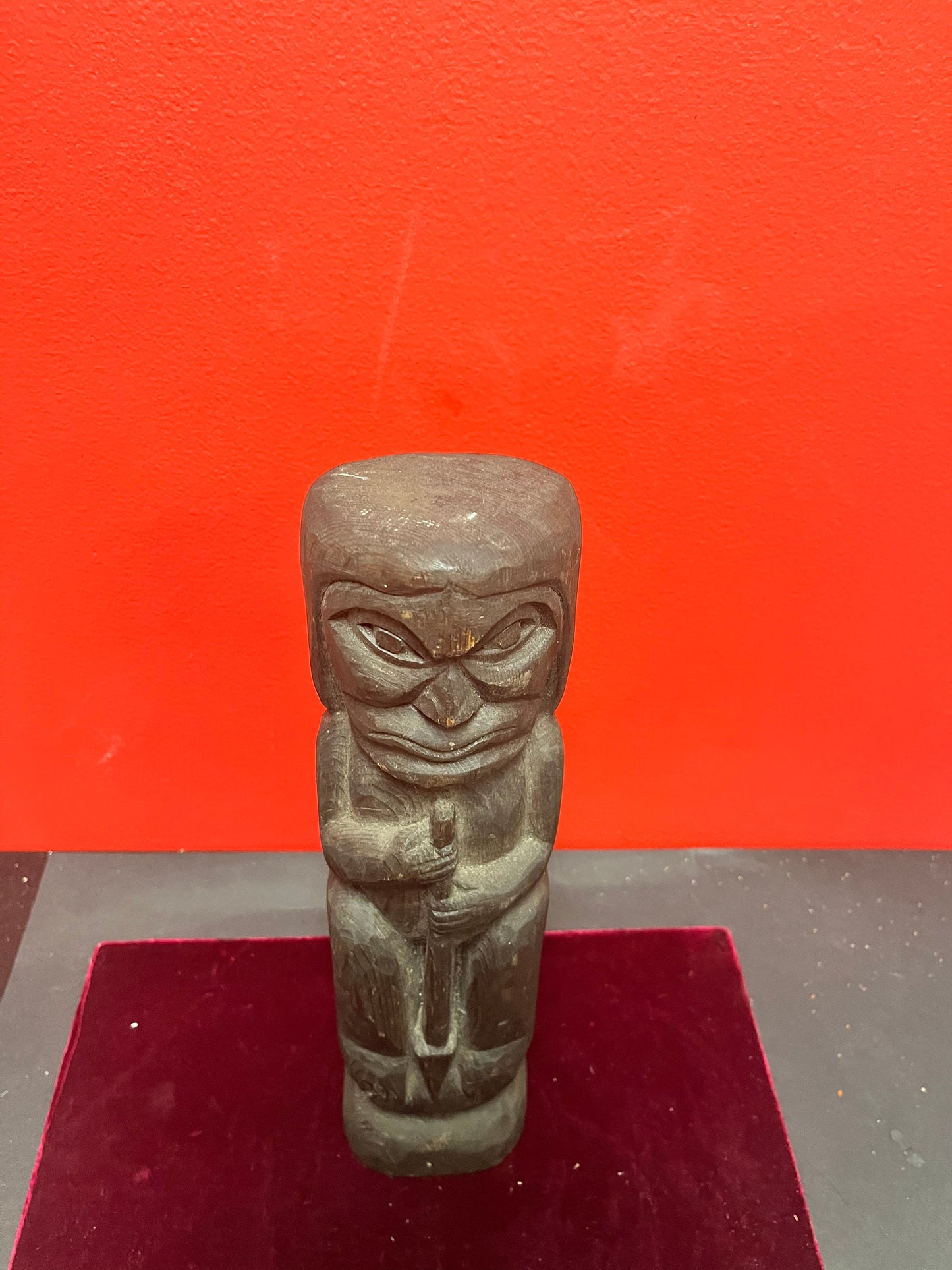 Lovely 13 inch authentic wooden Haida statue  Indigenous first nations artifact - wow