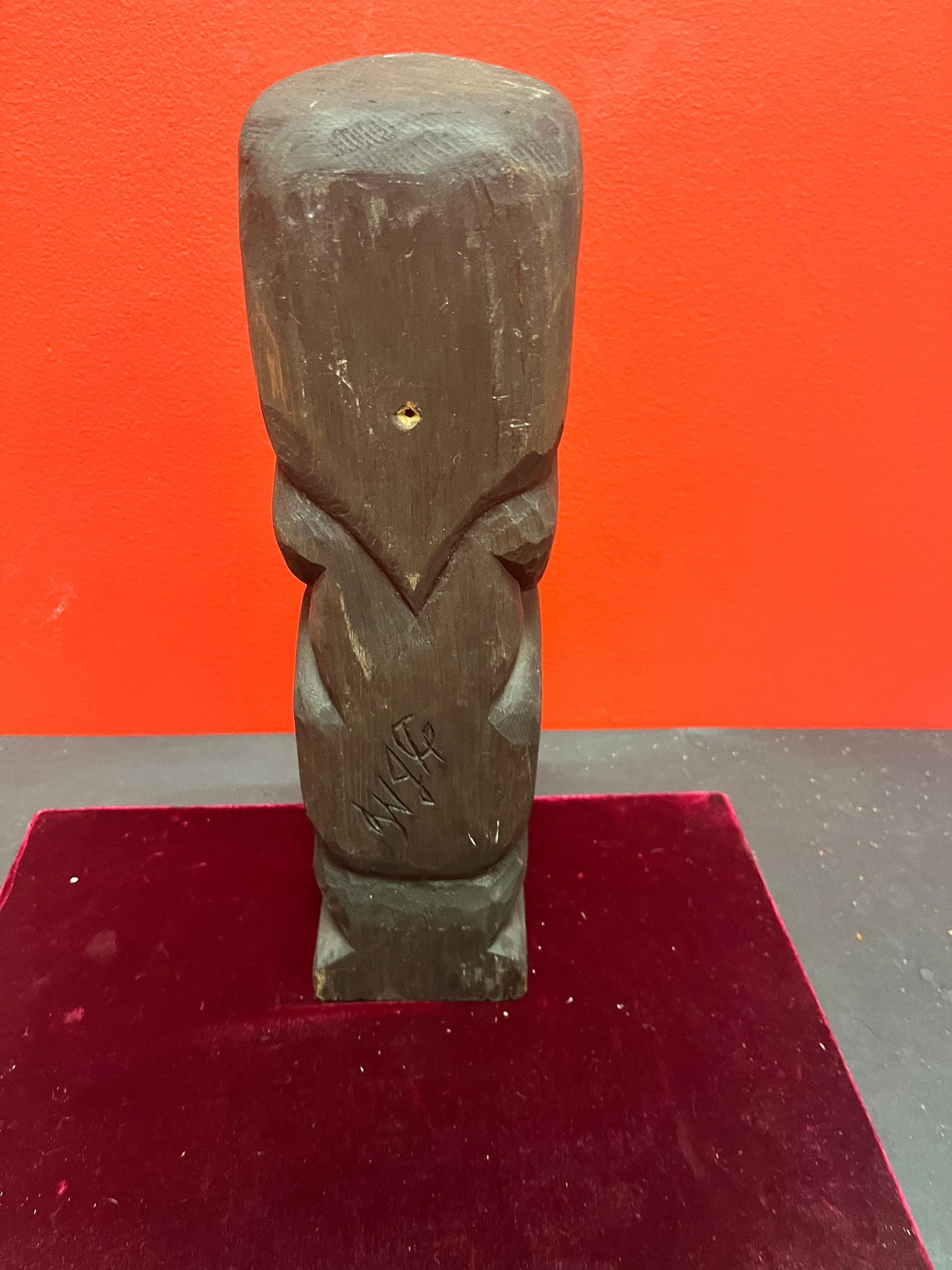 Lovely 13 inch authentic wooden Haida statue  Indigenous first nations artifact - wow