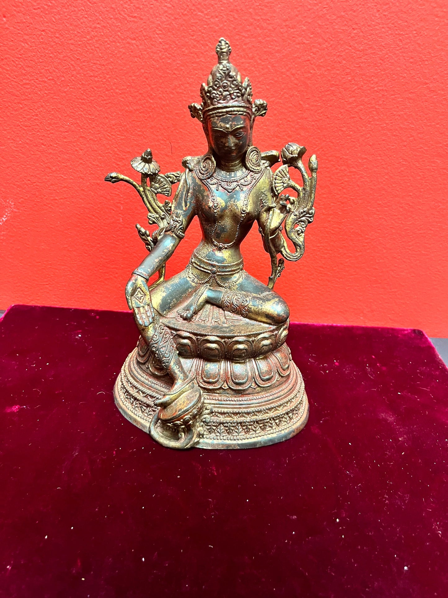 8.5 inch rare museum quality Thai bronze Buddha  wonderful Condition and Patina  Stunning piece  18th century