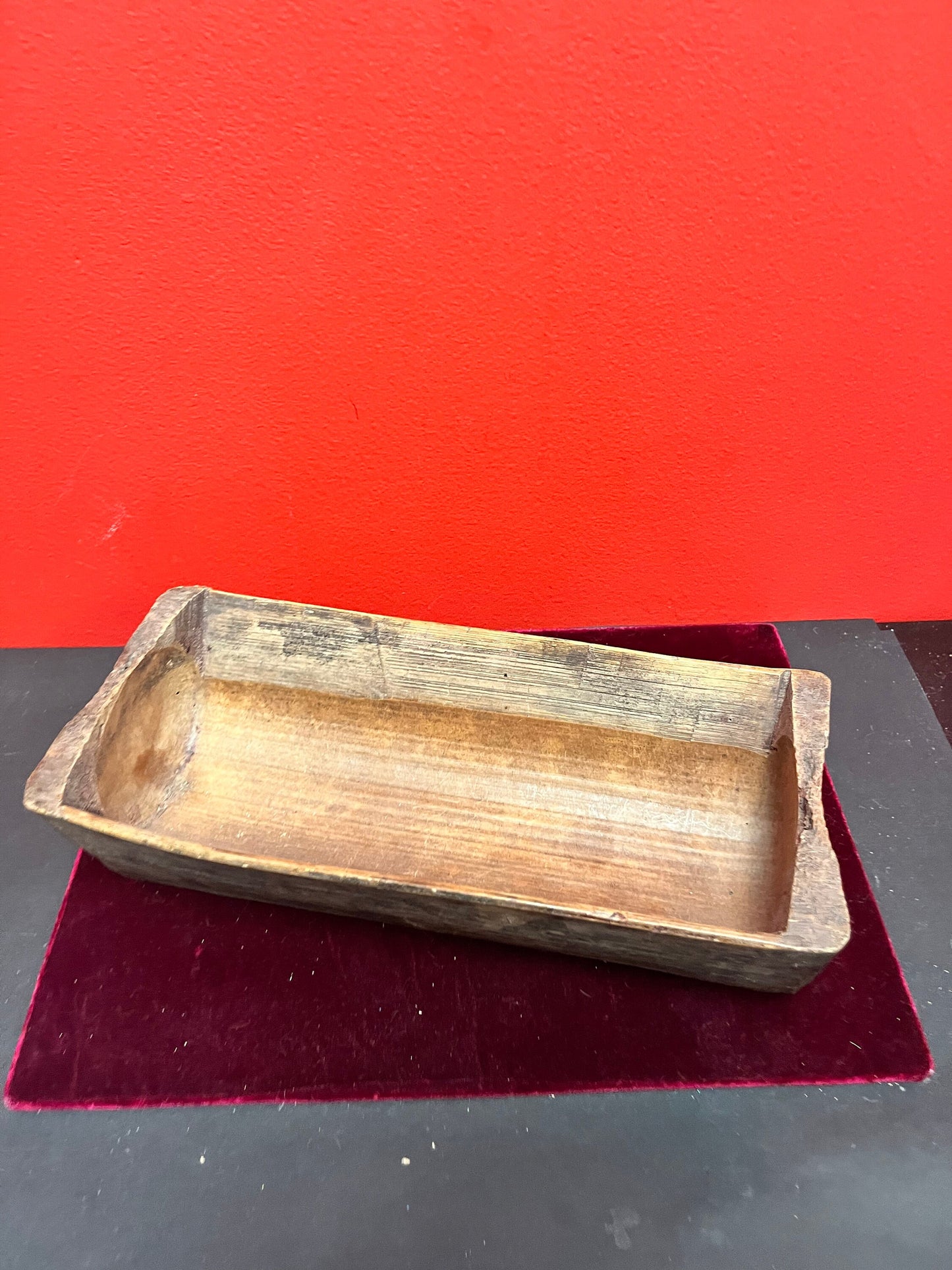 Antique Japanese bread mould  19 century - 12 x 5 x 3 high  wonderful Patina and Condition  wow