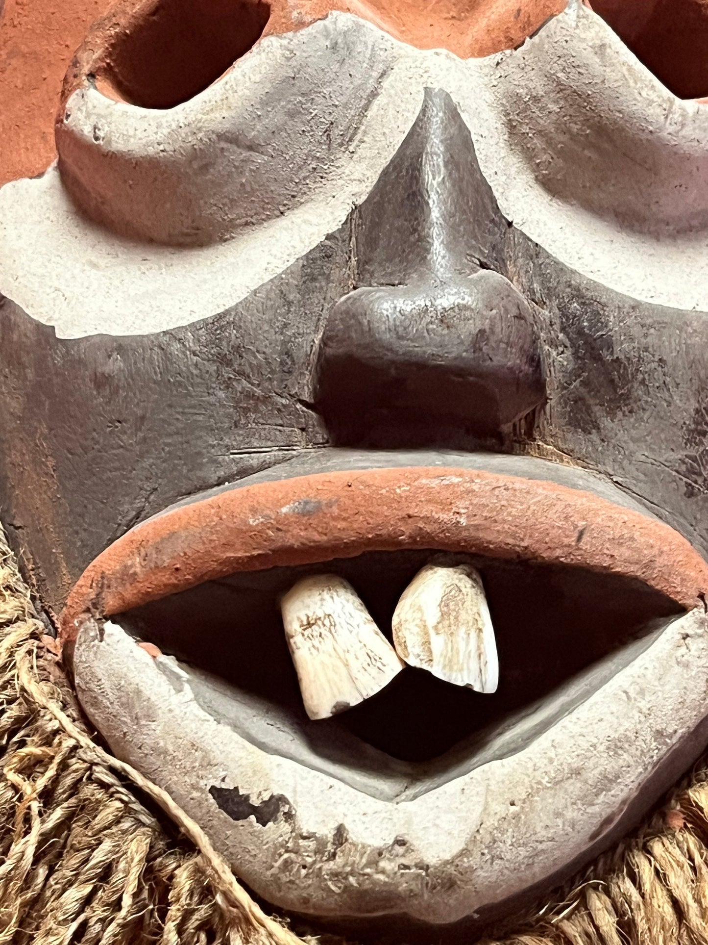 Super cool 12 inch long old old African mask  wow