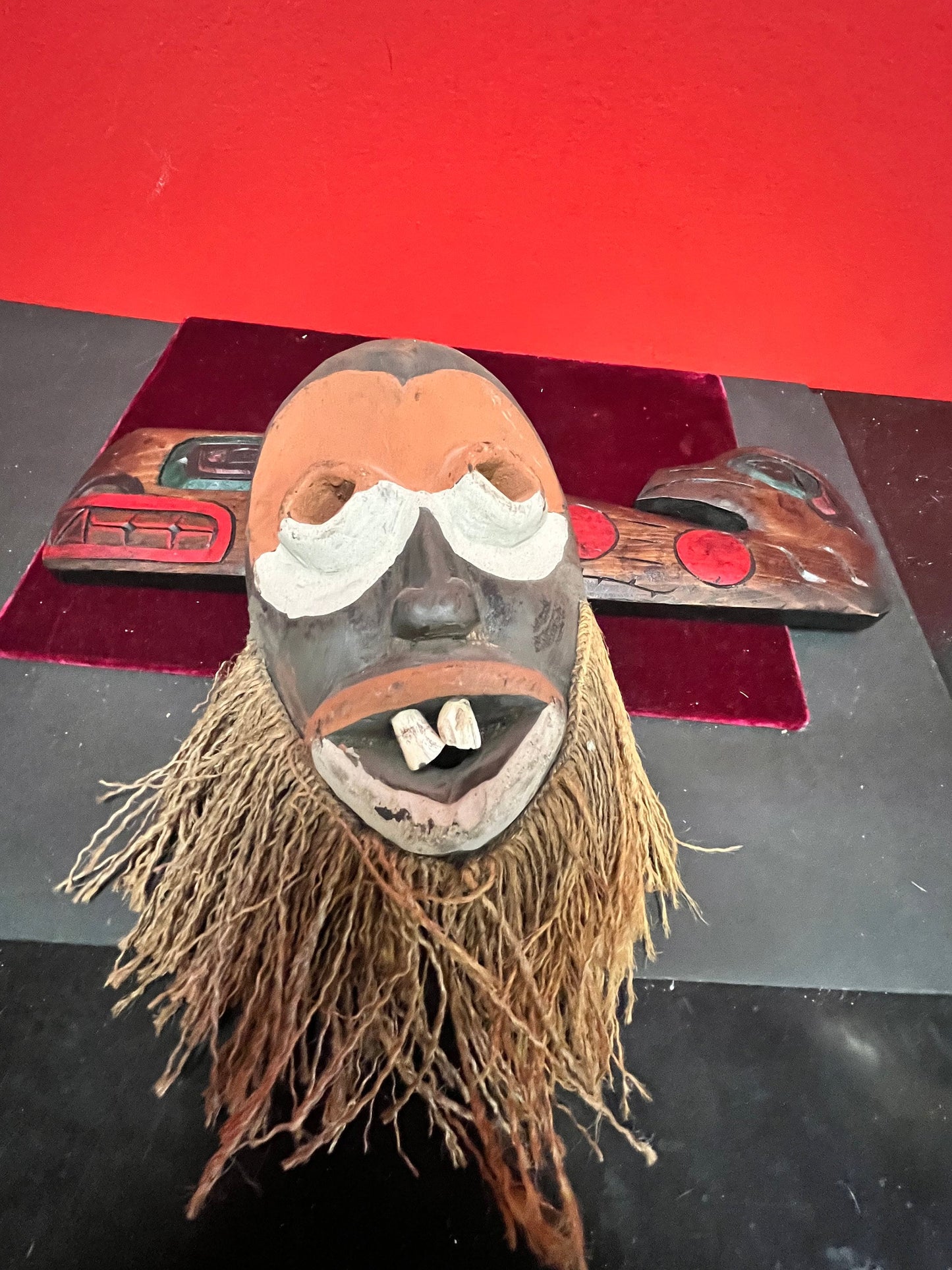 Super cool 12 inch long old old African mask  wow