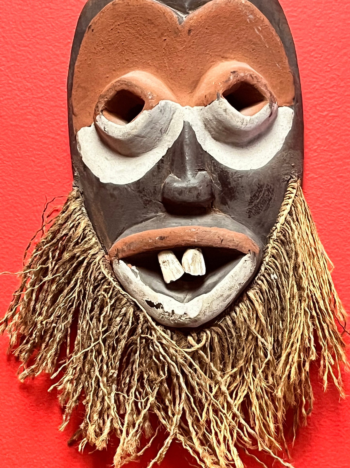 Super cool 12 inch long old old African mask  wow