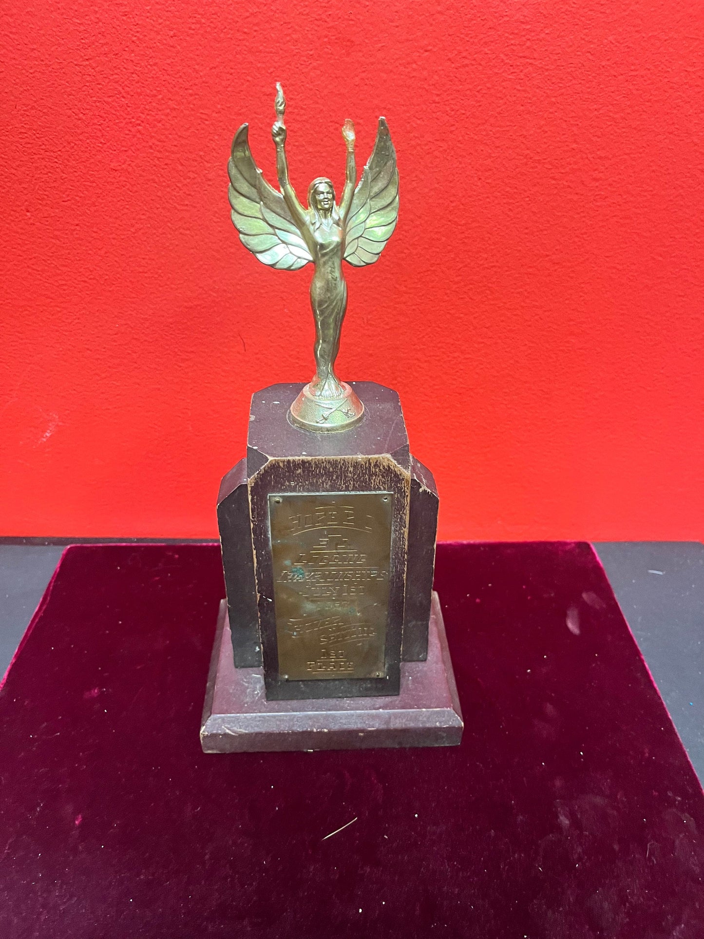 Fabulous 1950s British Columbia Canada logging trophy  wow