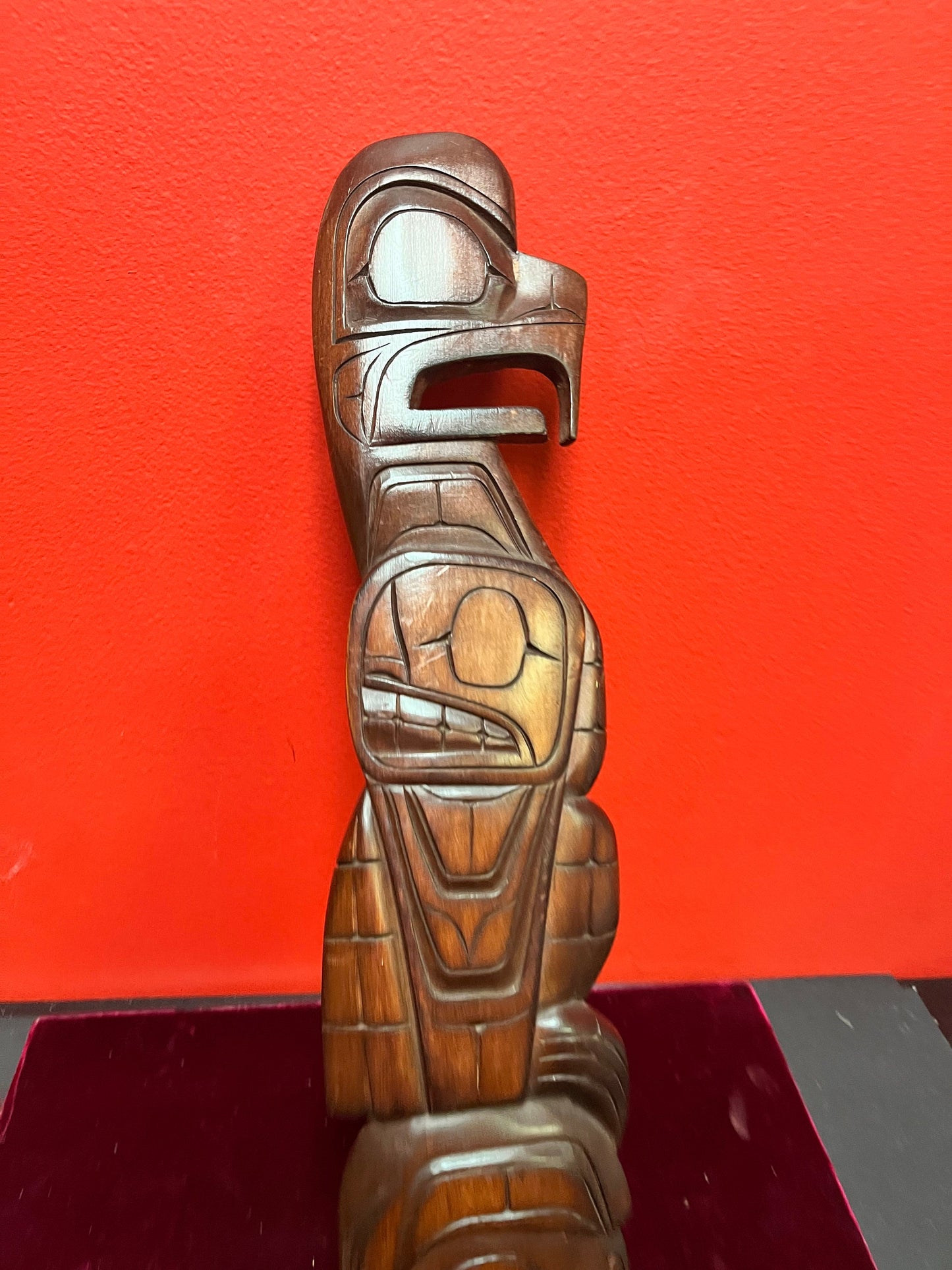 Indigenous first nations pacific northwest coast signed plaque  fabulous detail by a well-known artist