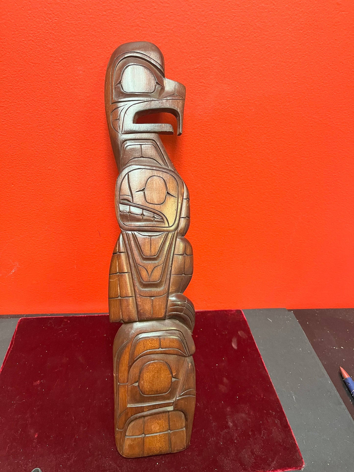 Indigenous first nations pacific northwest coast signed plaque  fabulous detail by a well-known artist