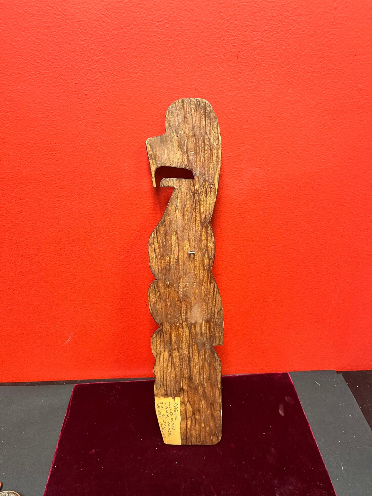 Indigenous first nations pacific northwest coast signed plaque  fabulous detail by a well-known artist