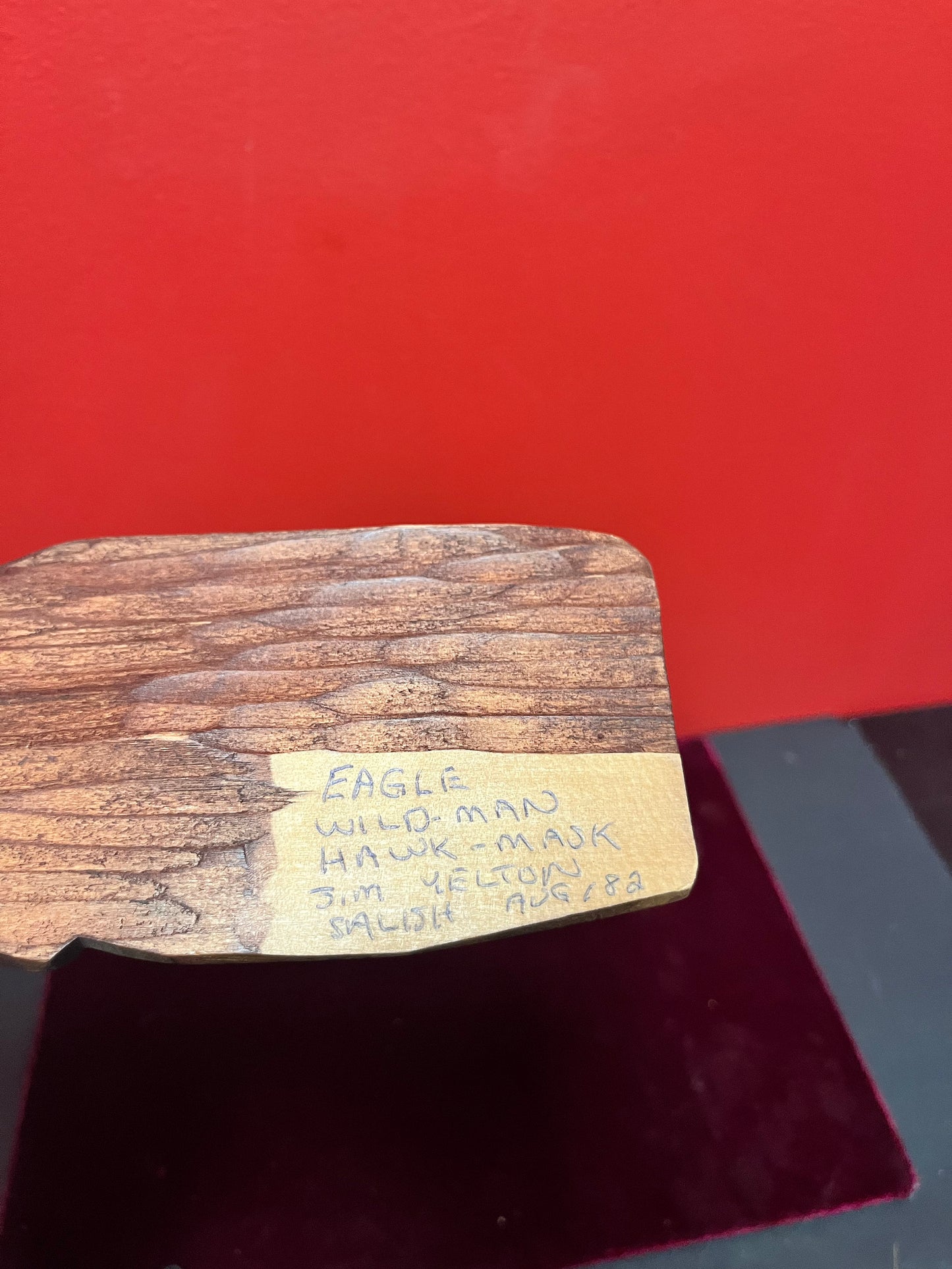 Indigenous first nations pacific northwest coast signed plaque  fabulous detail by a well-known artist