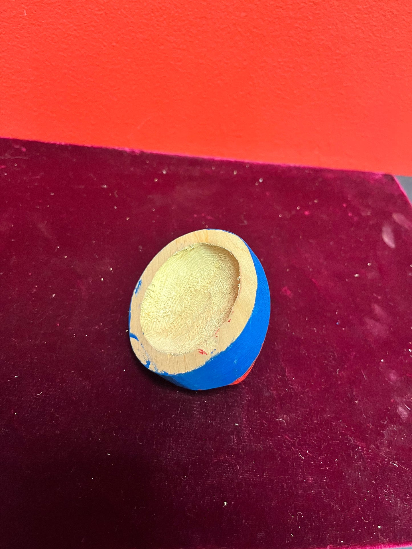 3 inch indigenous first nations pacific northwest coast cedar mask  unsigned