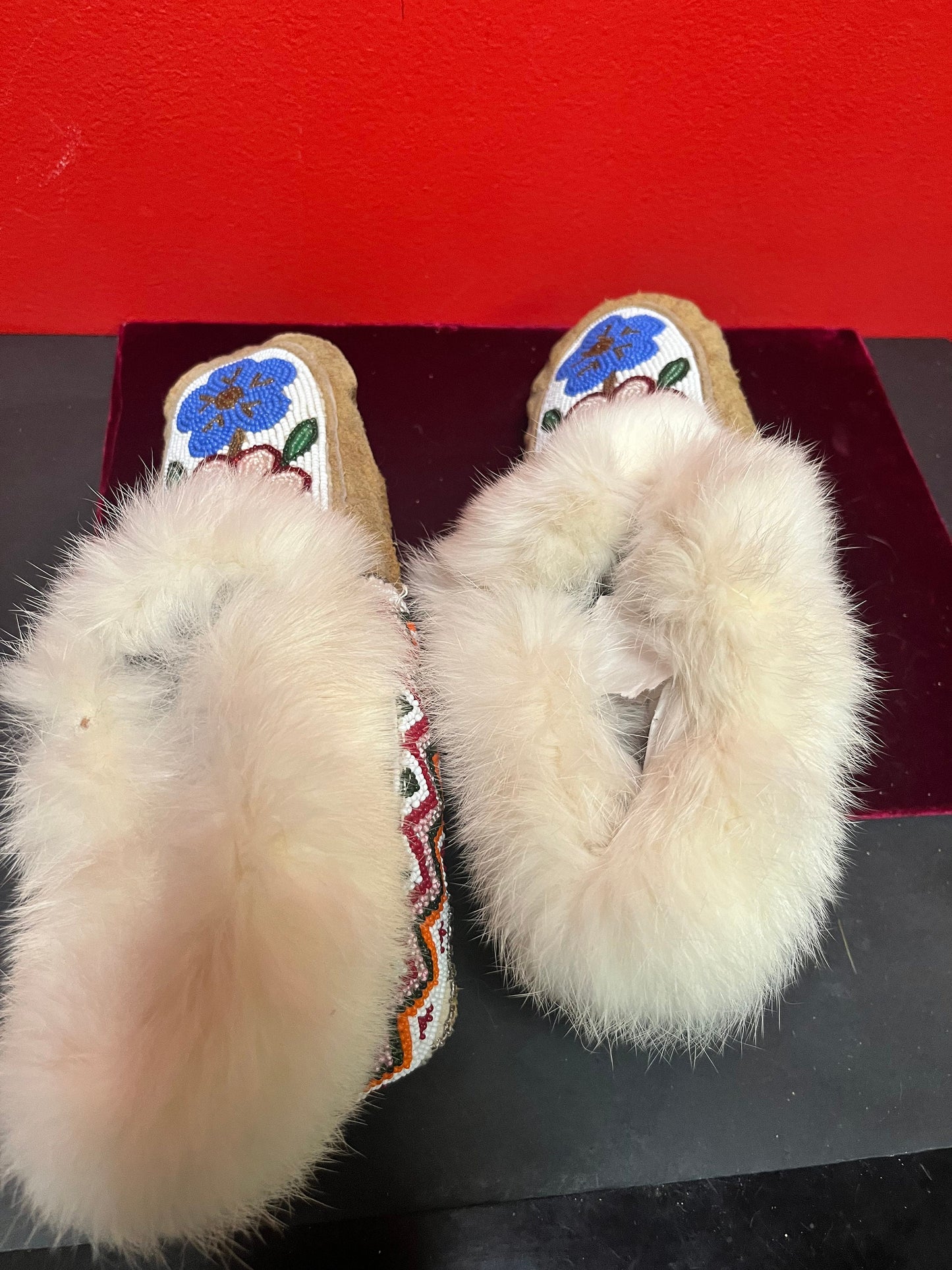 Fabulous indigenous first nations pacific northwest coast beaded moccasin shoes  wow