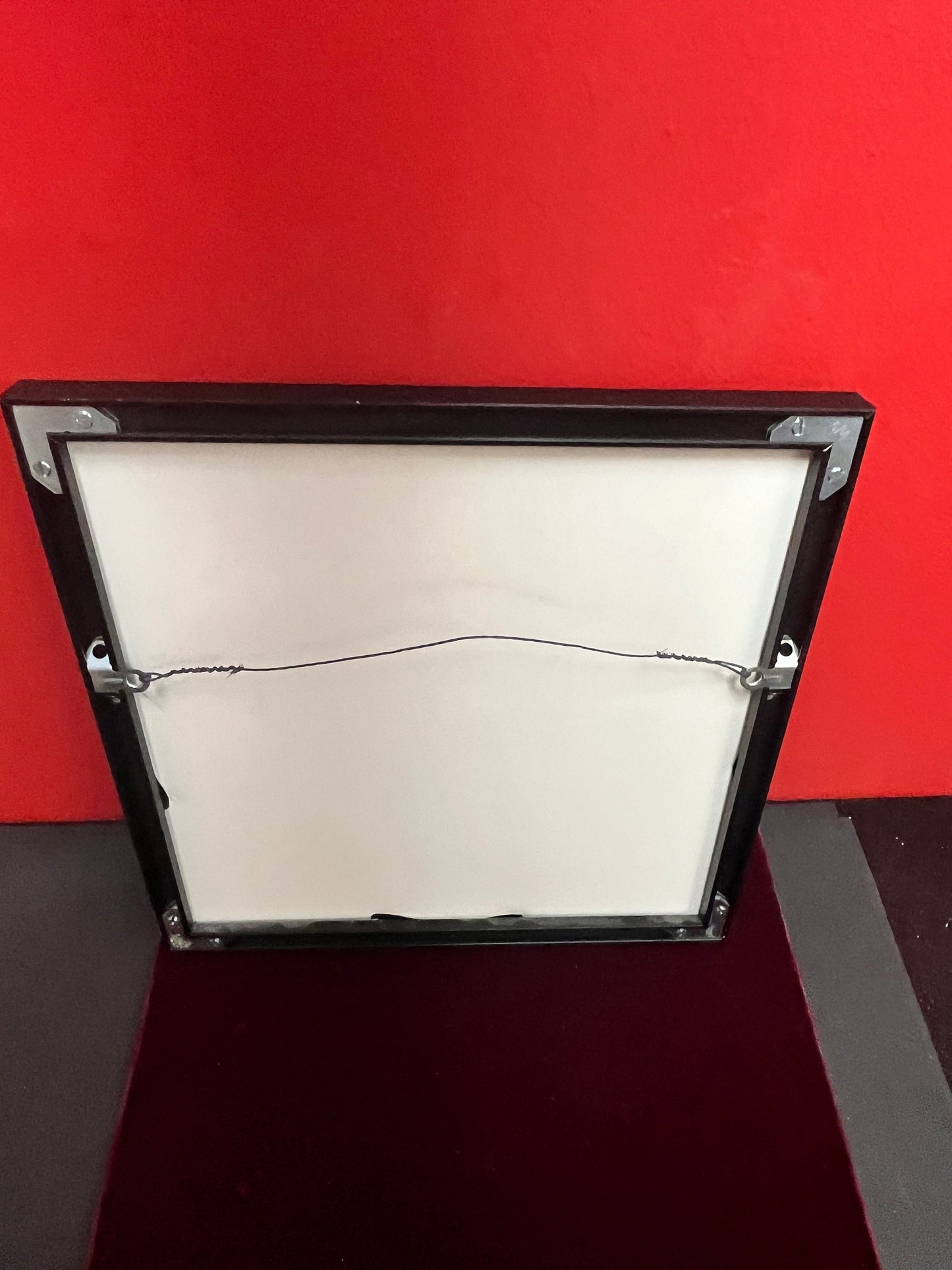 Stunning signed indigenous First  nations  original acrylic on paper in professional frame  wow  12 x 12 inches