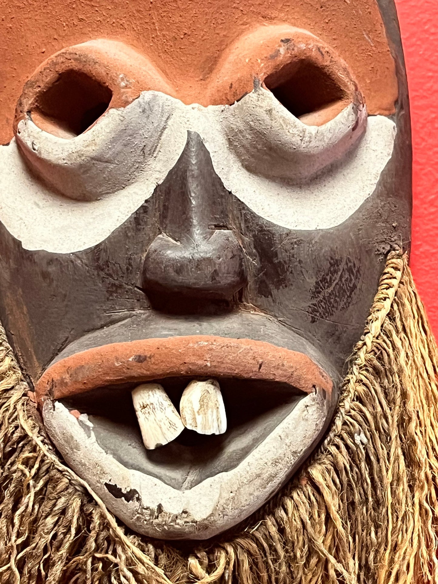 Super cool 12 inch long old old African mask  wow