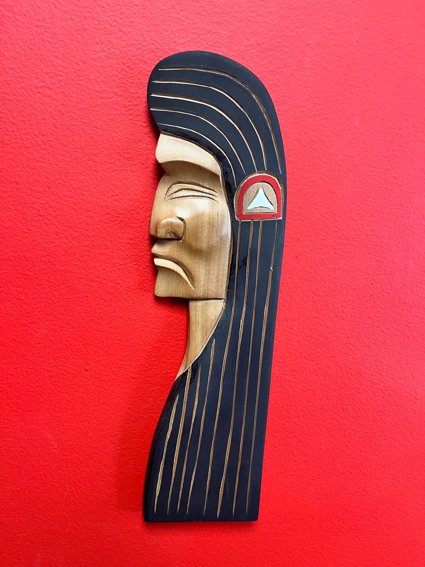 A Fabulous 13 inch tall Brad Joseph Junior  Chiefs wife plaque  Indigenous First Nations  great quality