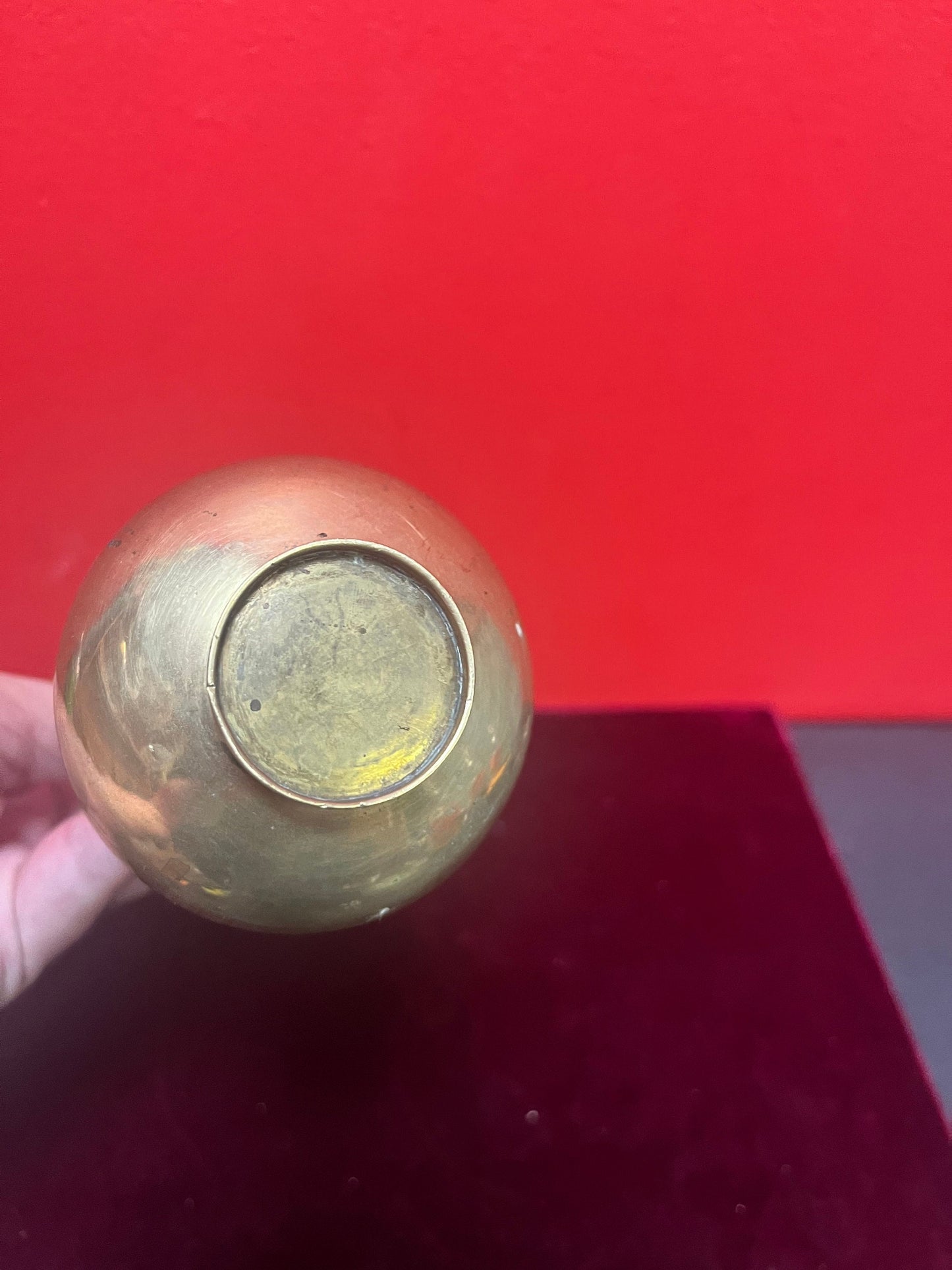 Lovely 8 inch tall  Chinese dragon brass vase  wonderful detail and quality