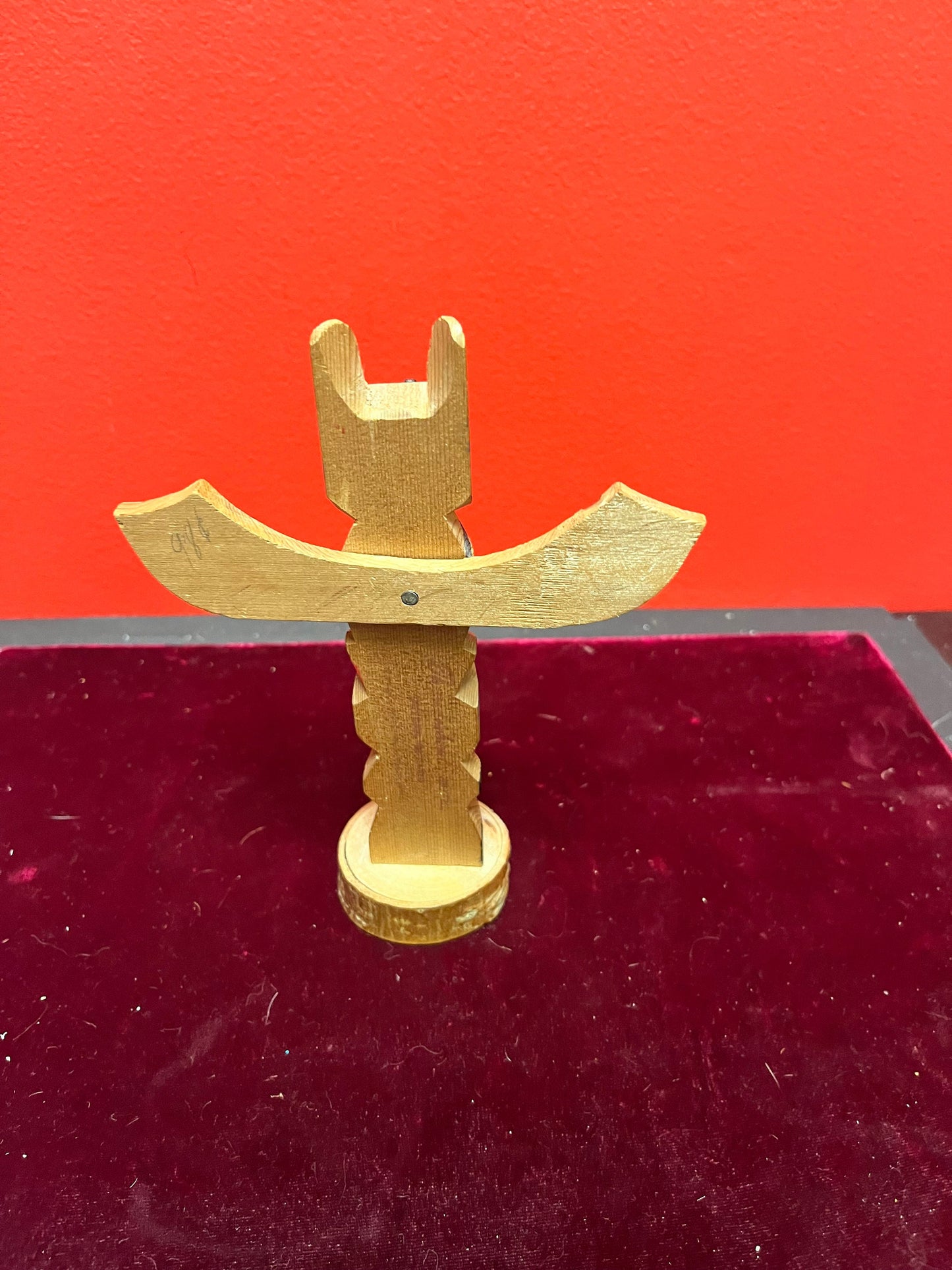 5 x 7 high primitive folk art Indigenous, First Nations, Pacific Northwest totem pole   sweet