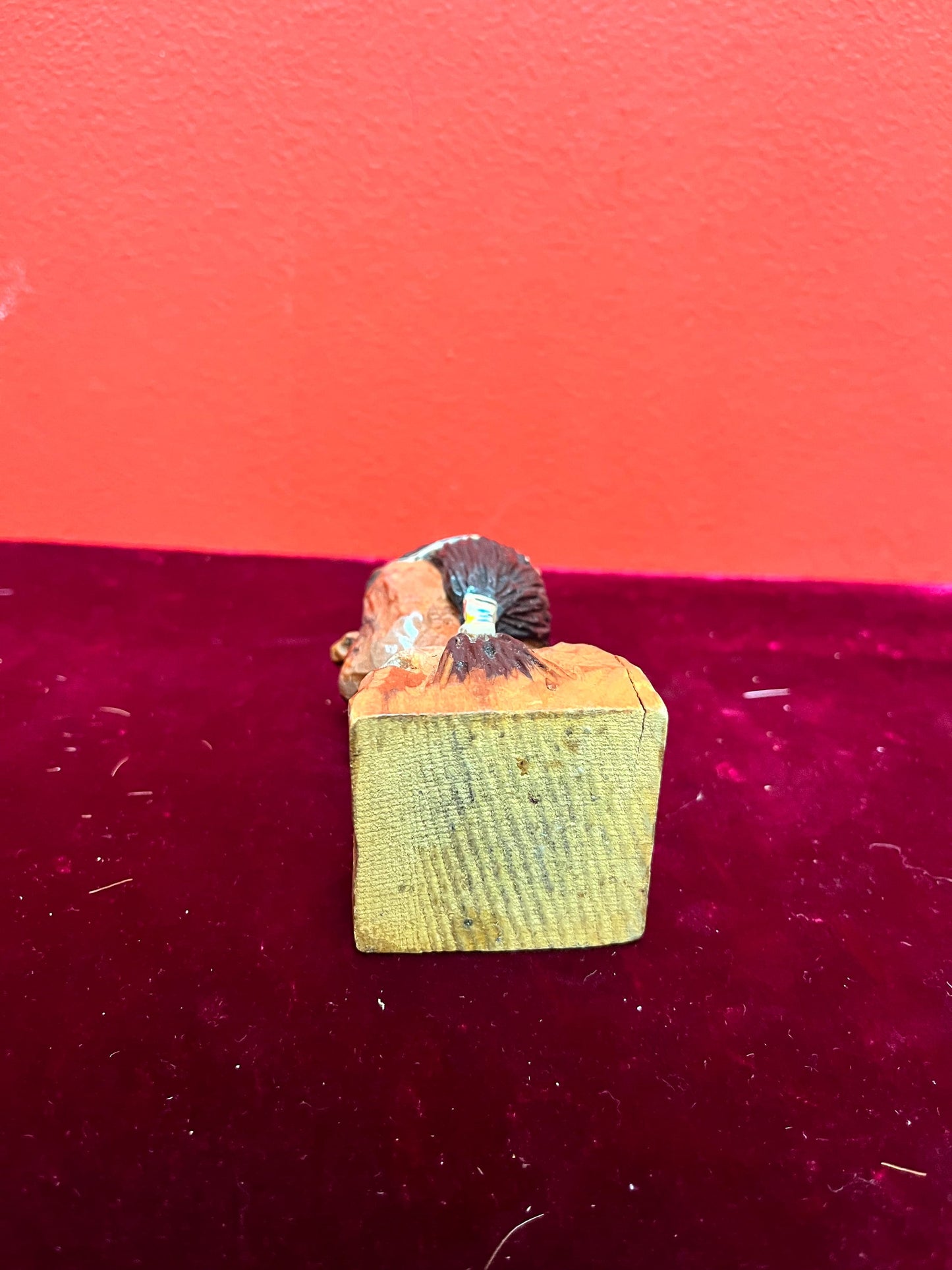 4 inch stunning small primitive Indigenous First Nations antique bust of an Indian  well carved beauty -