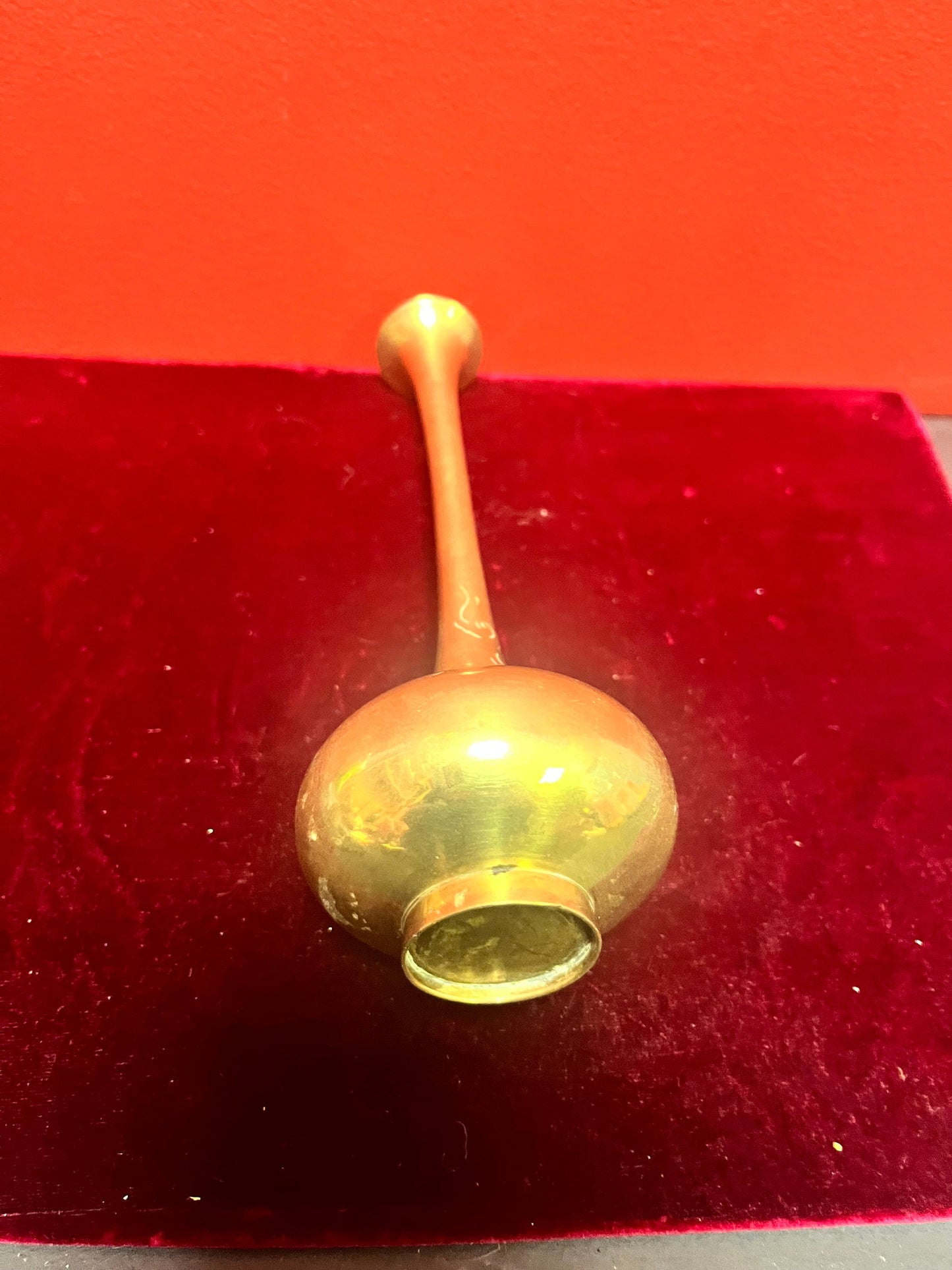 Lovely 8 inch tall  Chinese dragon brass vase  wonderful detail and quality