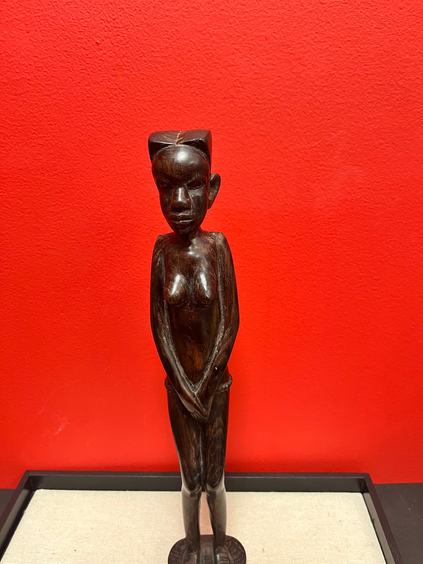 15 inch African ebony wooden nude lady  great detail