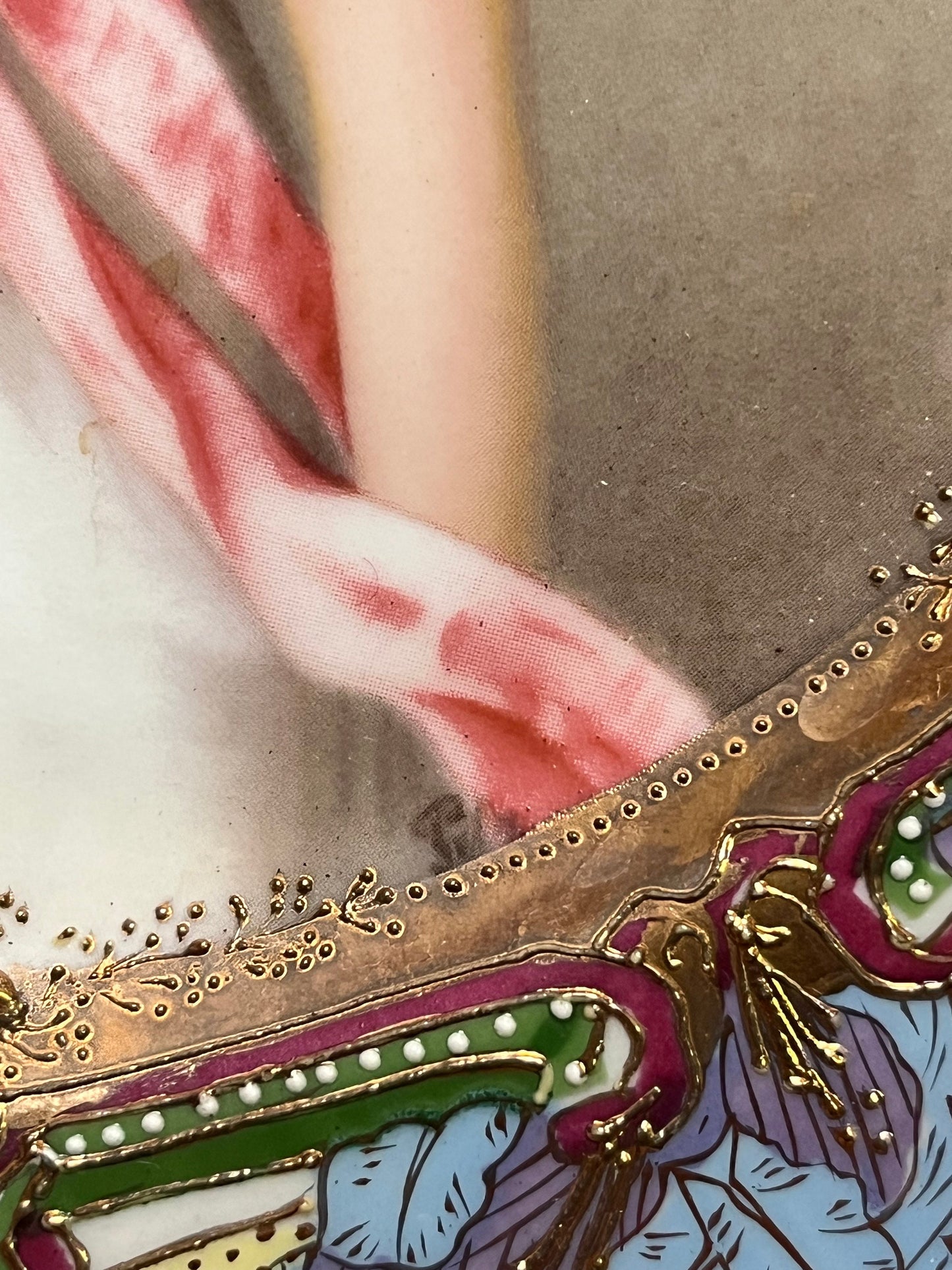 Stunning 9 inch antique handpainted Vienna, signed plate of a lady  wow