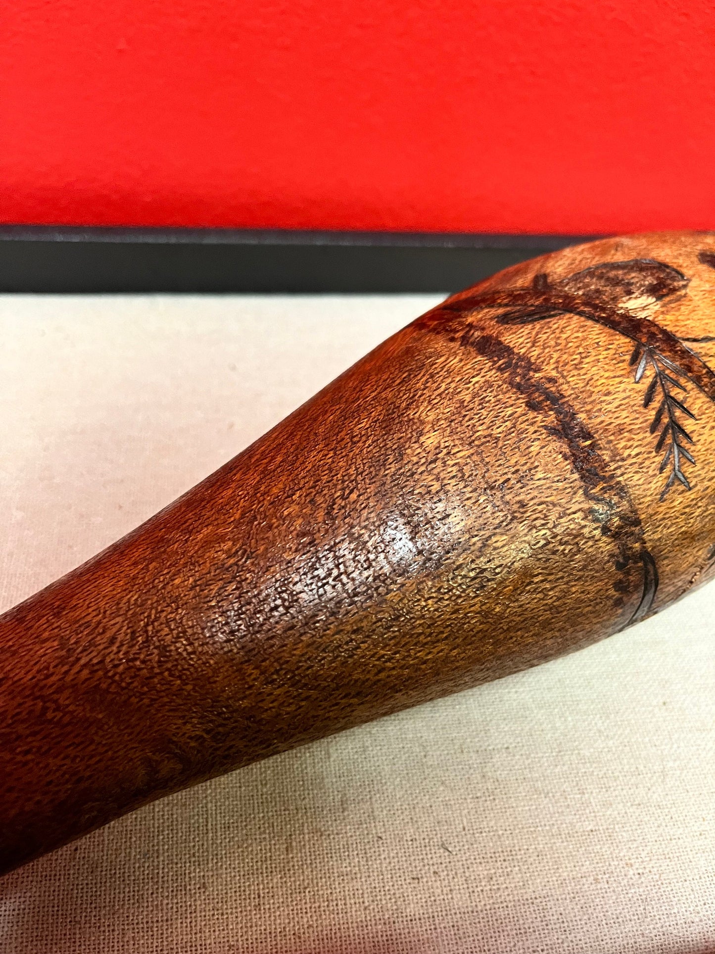 Stunning early 20th century authentic Australian aboriginal war club  museum, quality  Great Patina and detail  wow  19 inches long