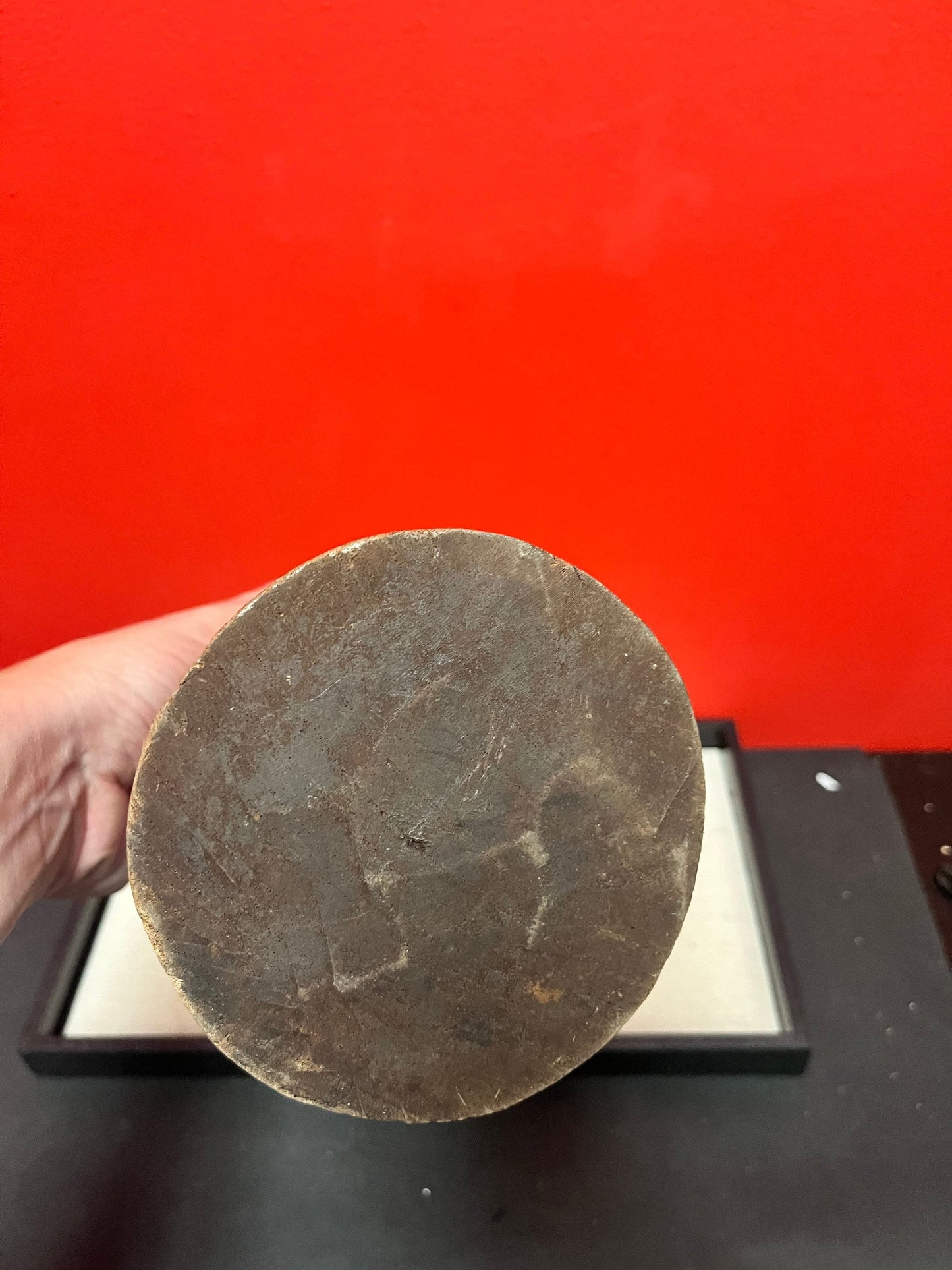 Stunning antique African 11 inch high statue of three faces  from my personal collection