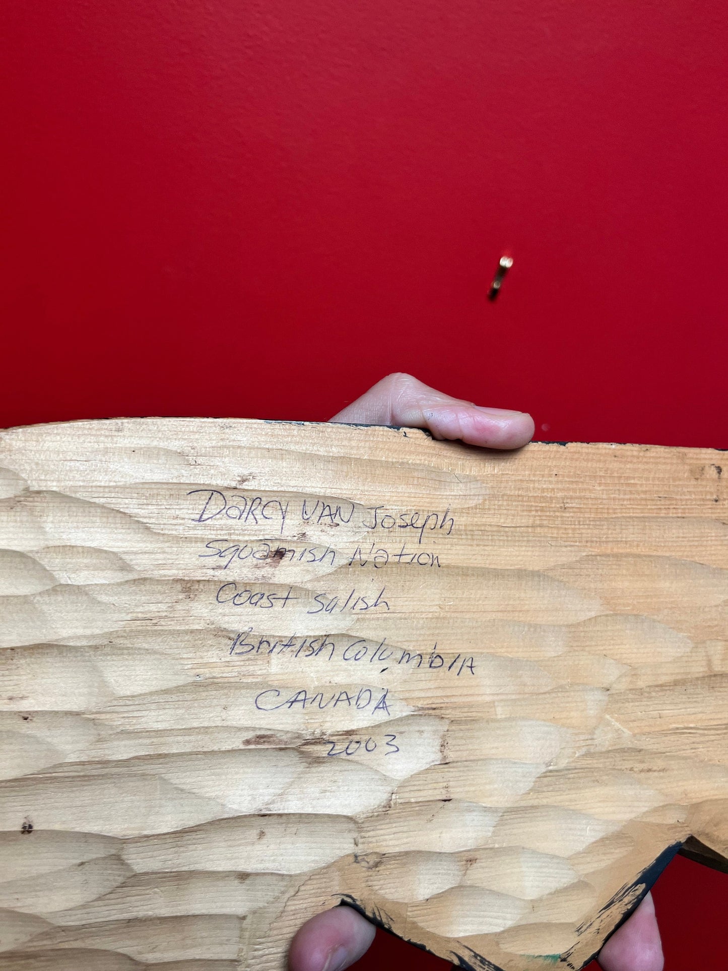 17 inch indigenous First Nations Pacific Northwest signed  eagle thunderbird  great detail  nice imagery