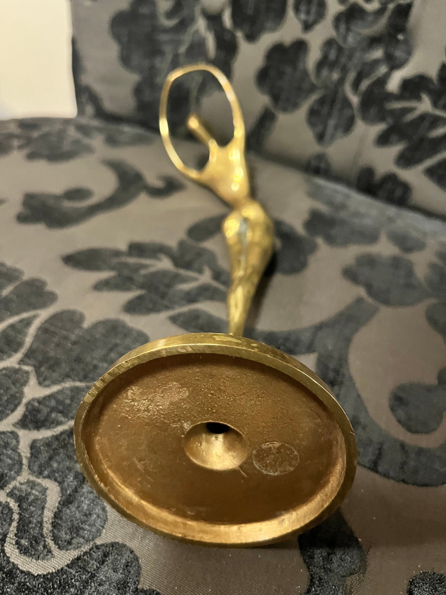 Stunning 11 inch art deco, brass statue of a dancer