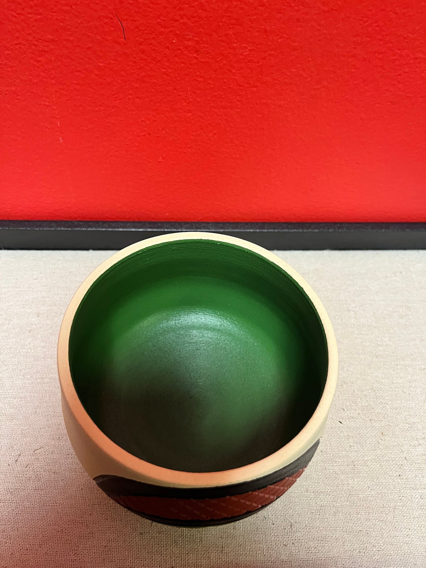 A  Fabulous 3 1/2 by 4 1/2“ wide Indigenous First Nations pacific northwest coast, Stewart Jacobs pottery beaver bowl  wonderful quality