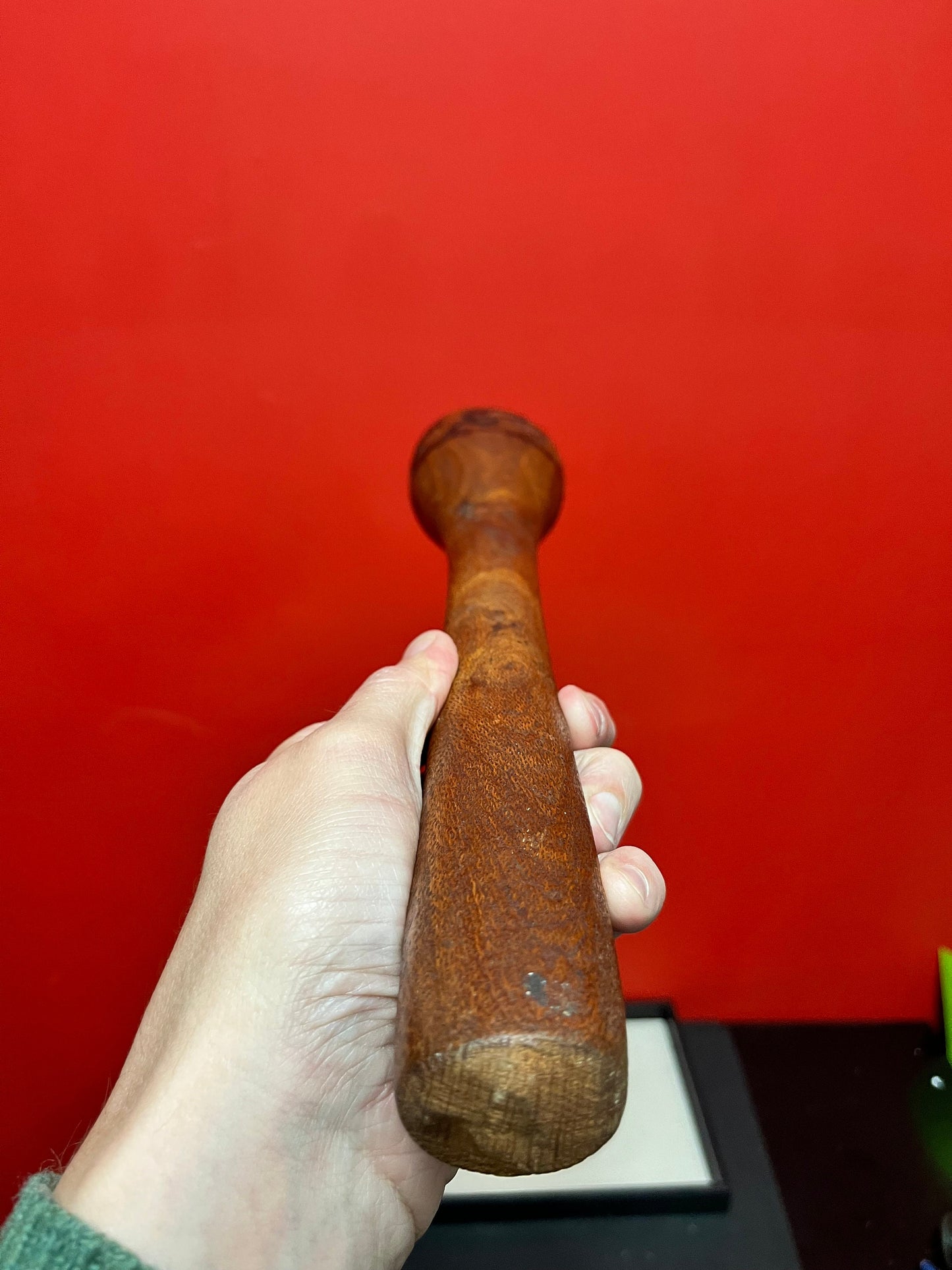 Stunning early 20th century authentic Australian aboriginal war club  museum, quality  Great Patina and detail  wow  19 inches long