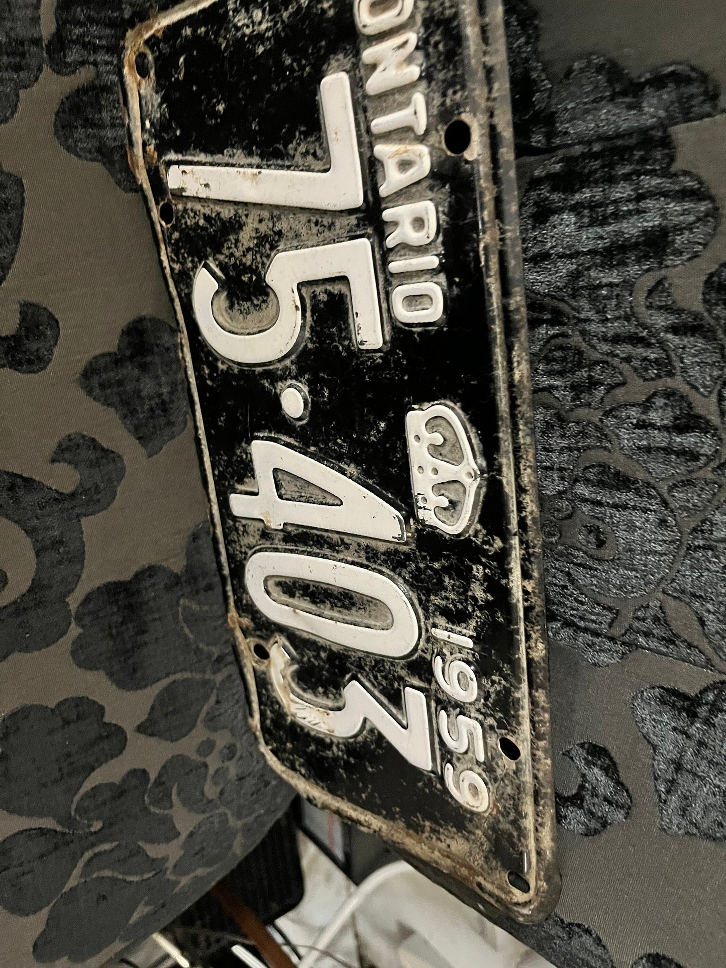 Super cool 12 x 6 Ontario 1959 license plate