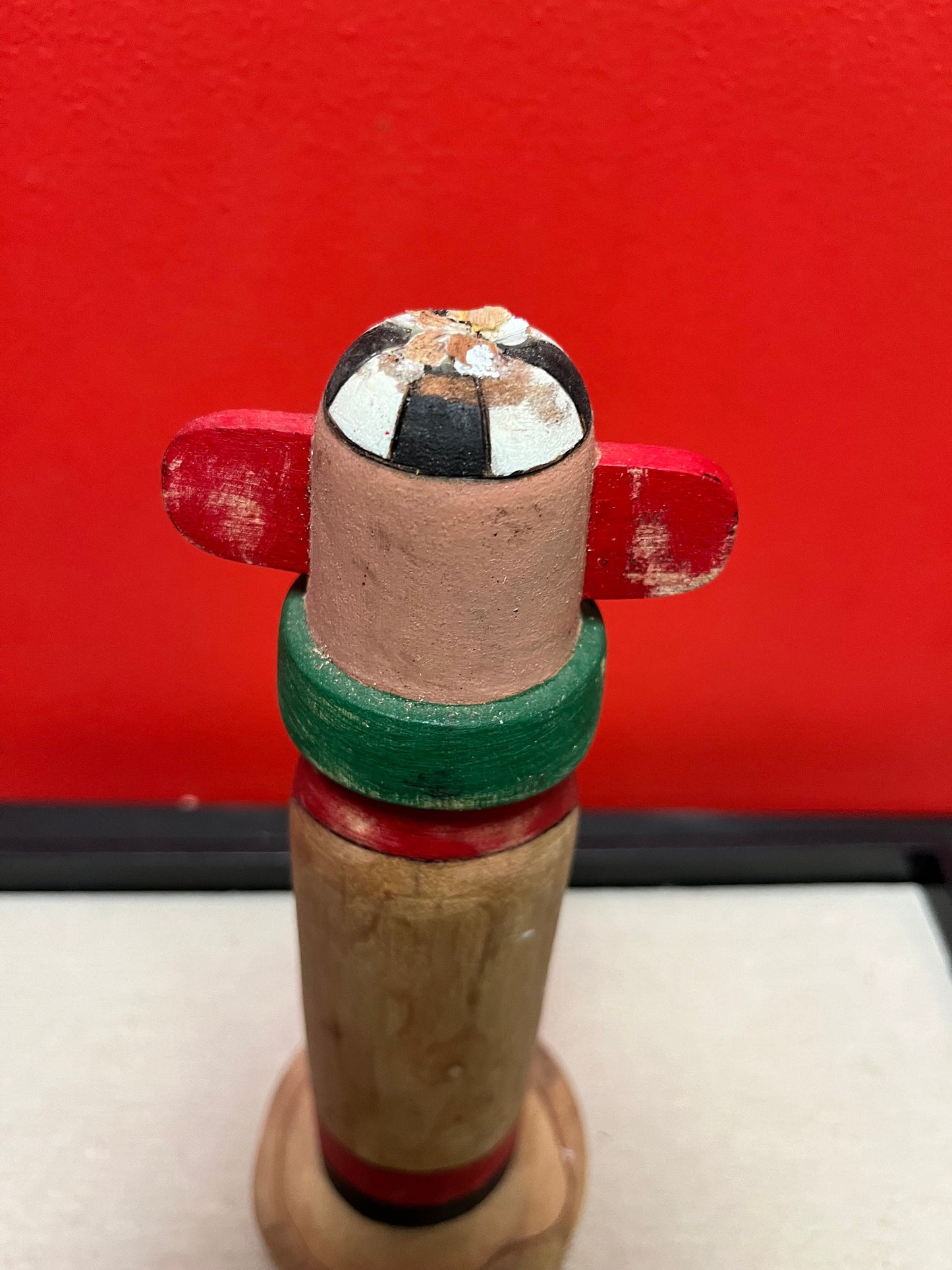 A  Lovely 11 inch tall signed Hopi Kachina statue  corn dancer