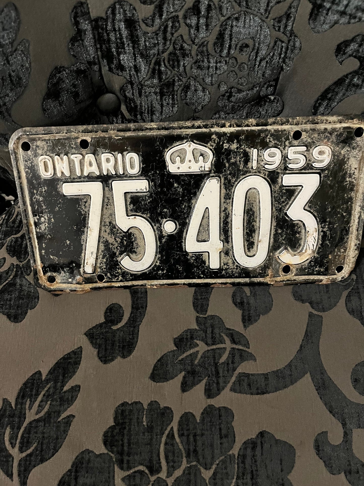 Super cool 12 x 6 Ontario 1959 license plate