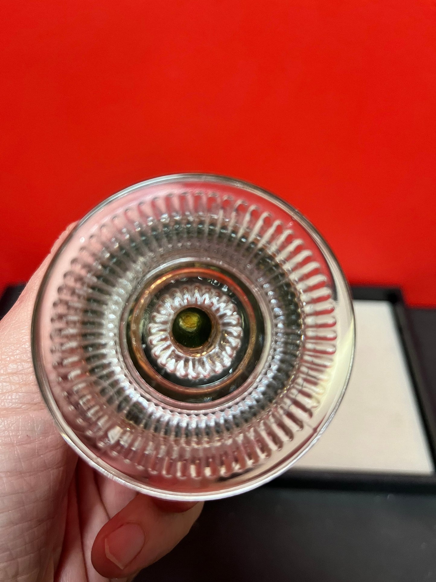 6 1/2 inch tall stunning Faberge style Austrian egg with a enamel flowers