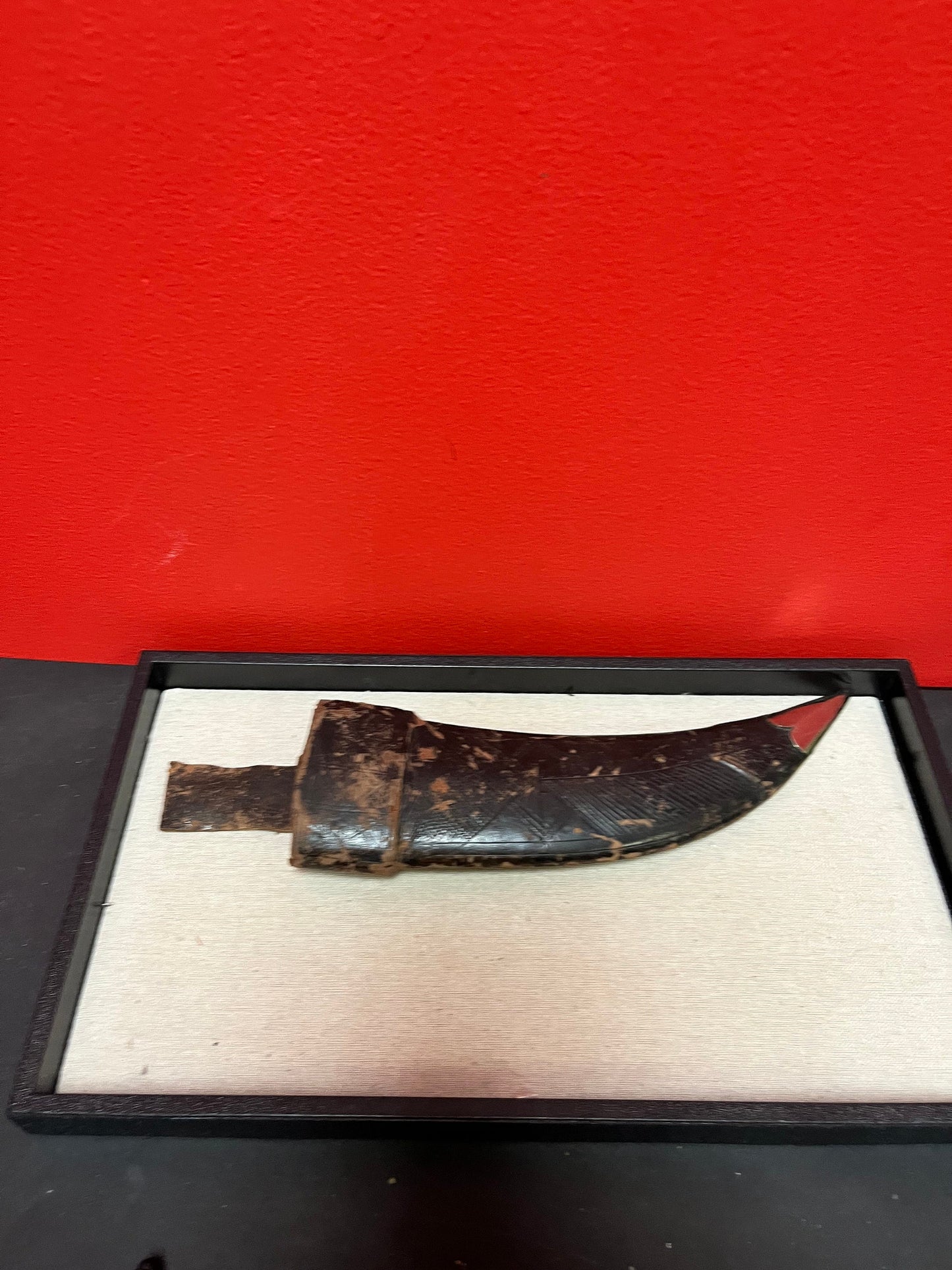 Stunning 14 inch long authentic Ghurka knife in original sheaf  wonderful detailed decoration  wow piece