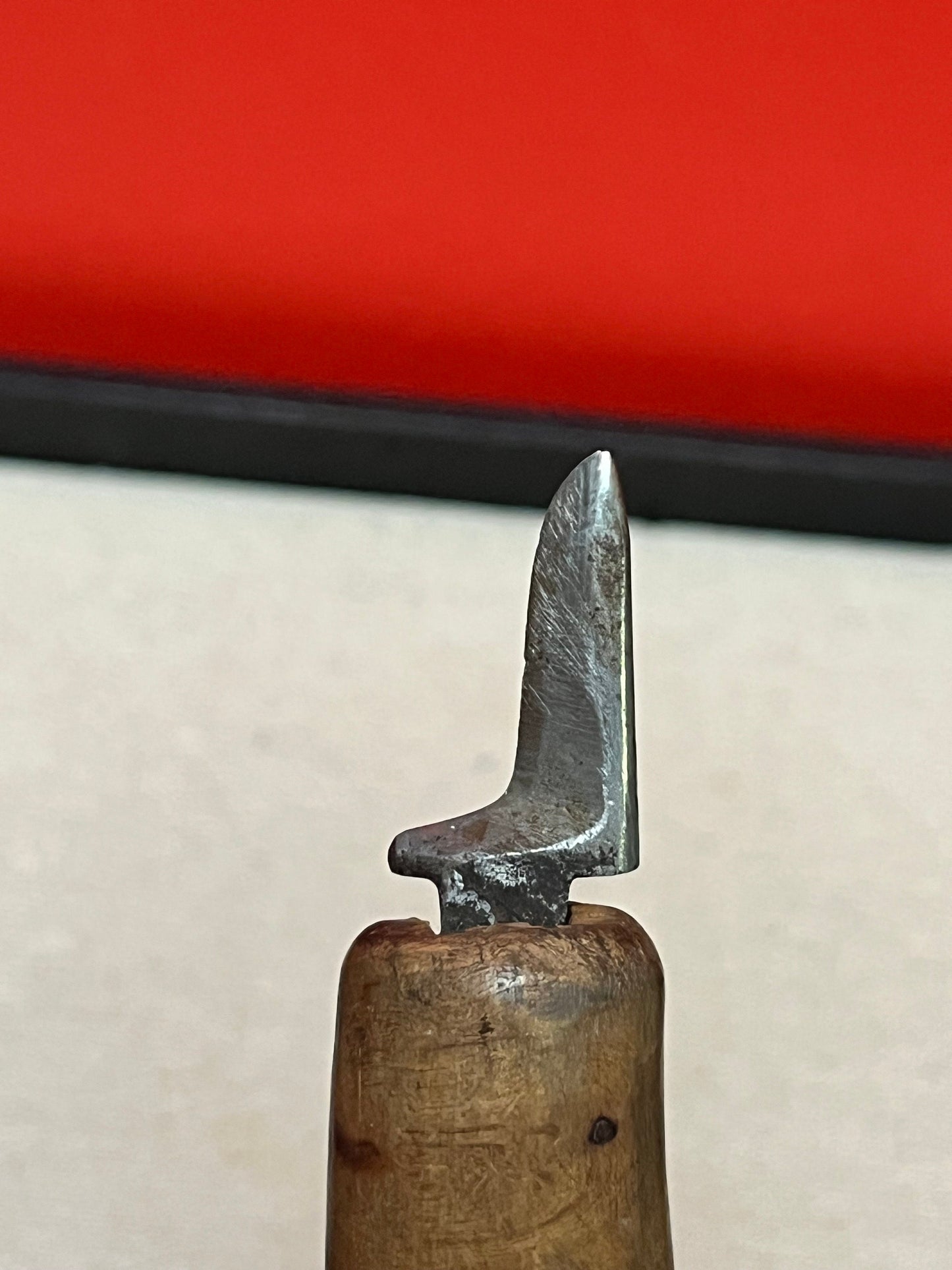 A Stunning museum quality 4 1/2 inch long authentic indigenous first nations carving tool  wow