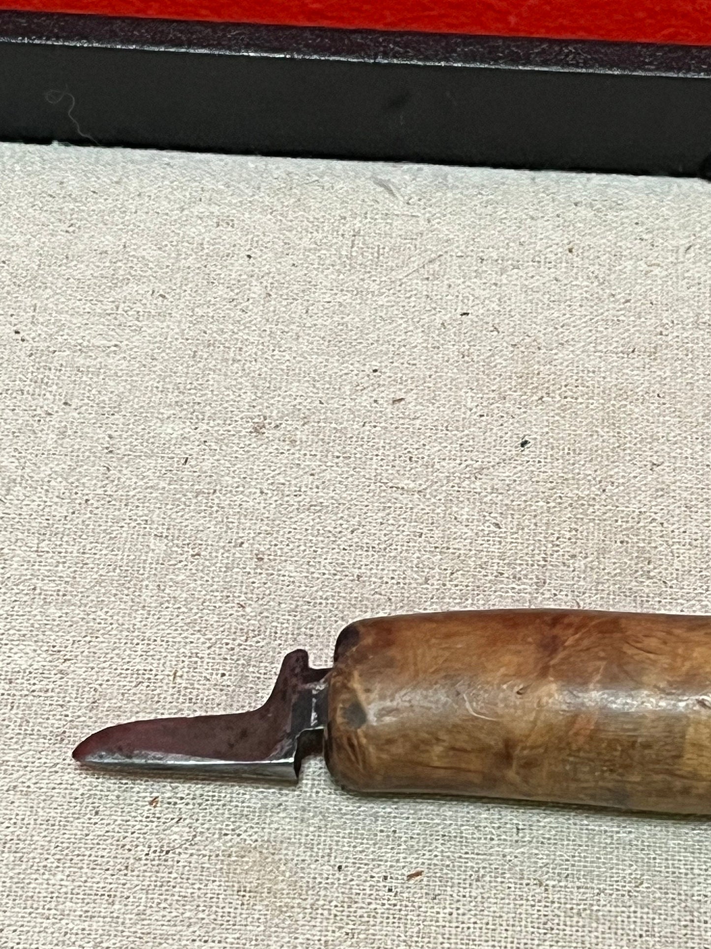 A Stunning museum quality 4 1/2 inch long authentic indigenous first nations carving tool  wow