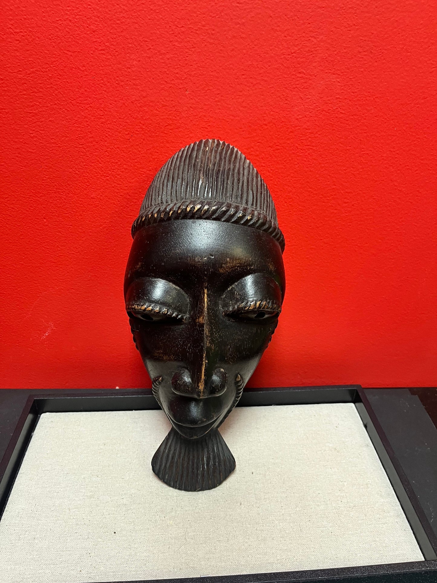 7 x 5 x 3 high antique Victorian jewellery box with mother pearl inset   as is so see photos  great value