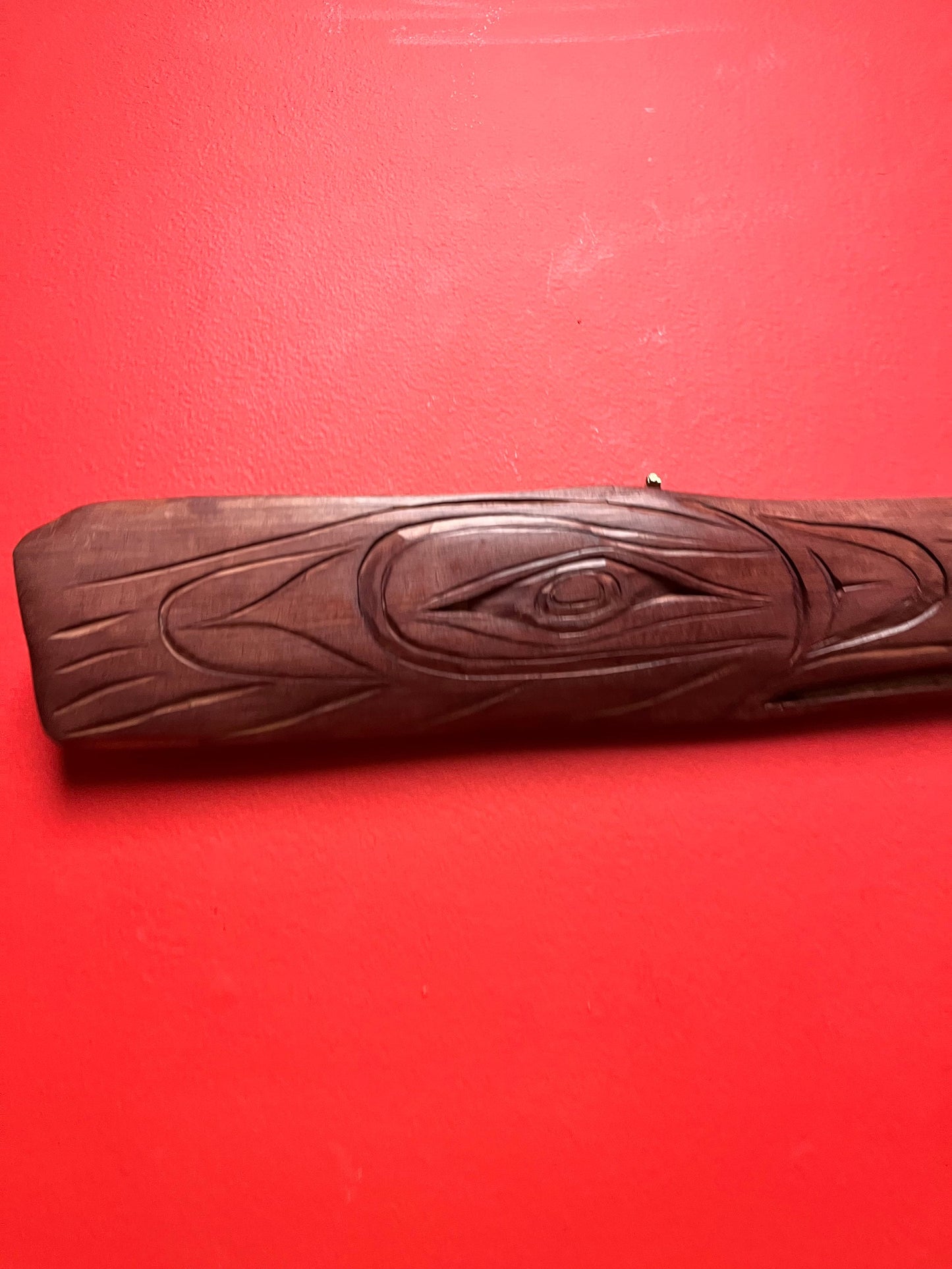 Stunning indigenous first nations Pacific northwest coast 18 inch long raven mask plaque   Stanley Joseph  wow