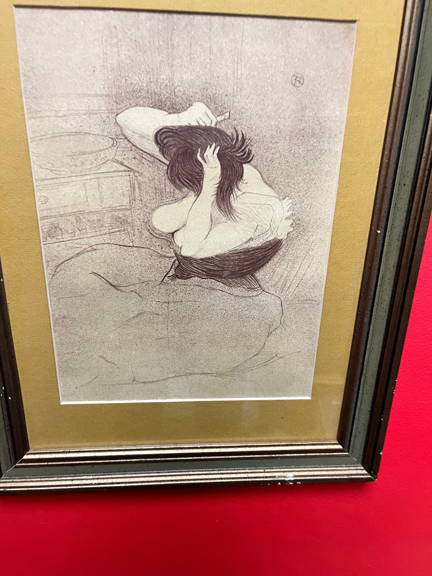 Early 17 x 14 Marc Chagall print in lovely frame