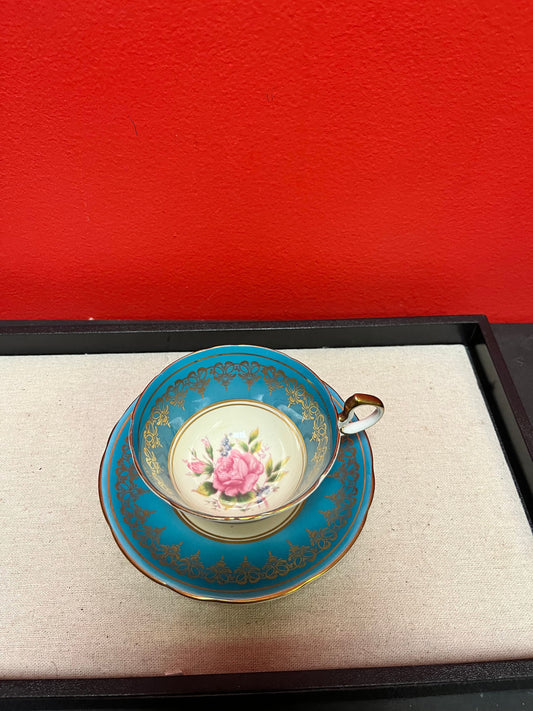 Lovely antique AYNSLEY teacup and saucer in perfect condition