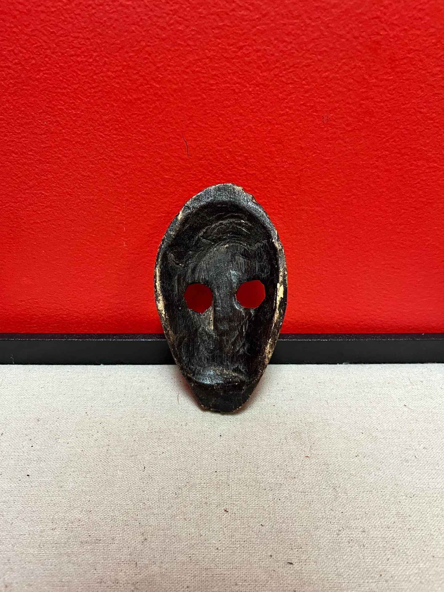 A  Very rare 5 inch tall African Dan mask   miniature passport mask  wow